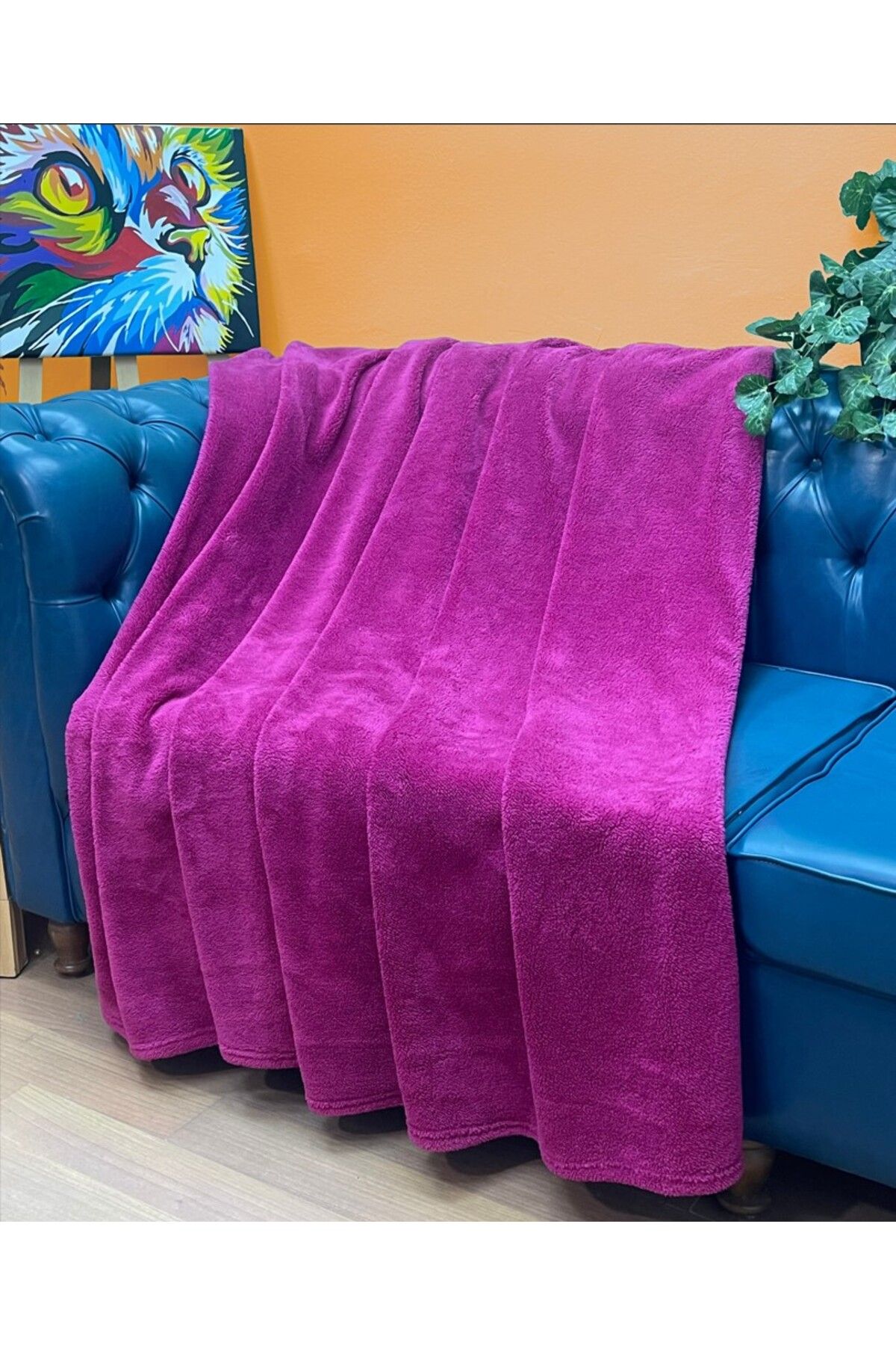 Solid Color Double Velvet Throw Blanket