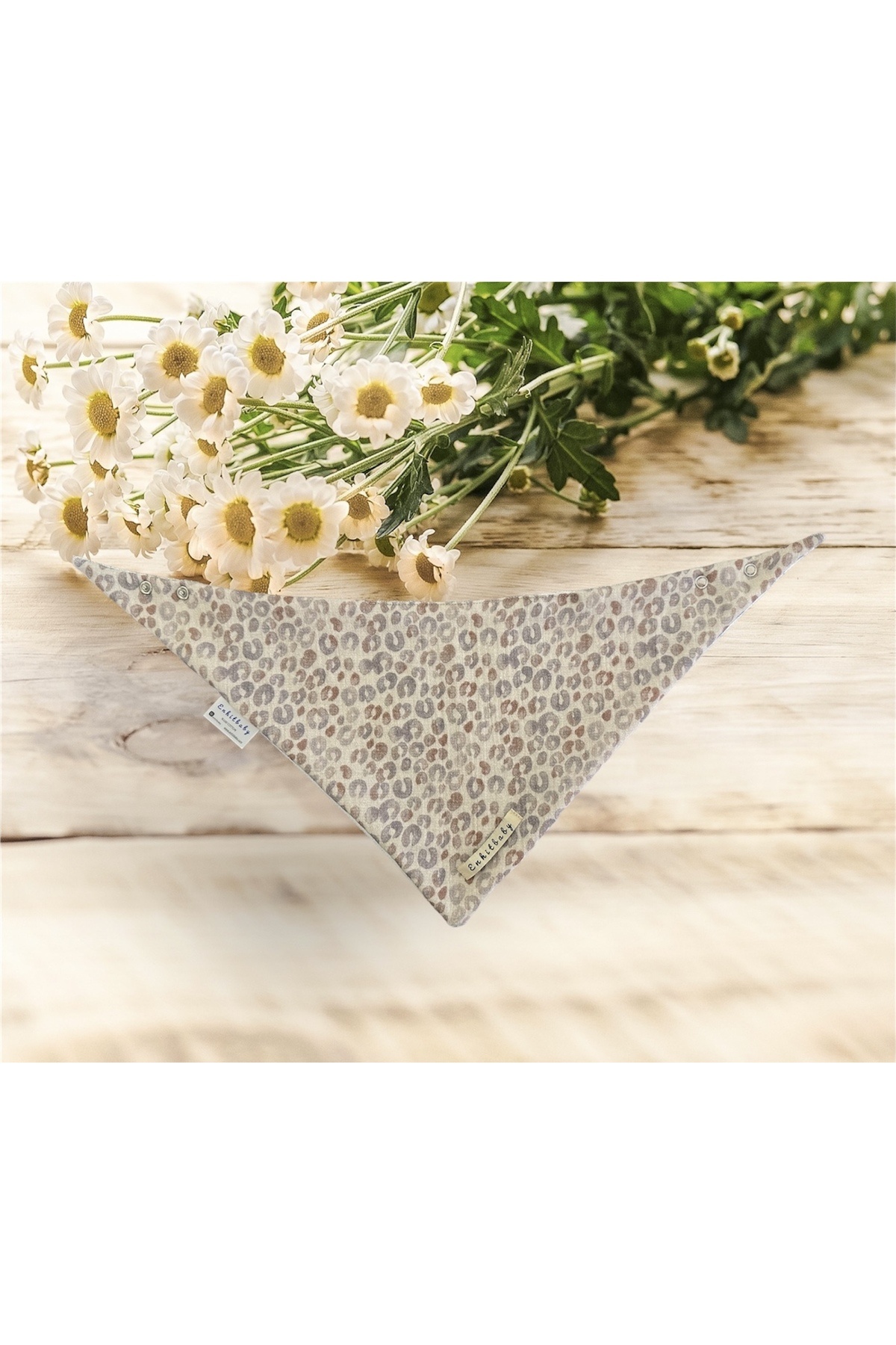 Enhitbaby 4 Adet Sıvı Geçirmez Müslin Oval Fular Önlük, %100 Pamuk fotoğrafı 7 (önizleme)