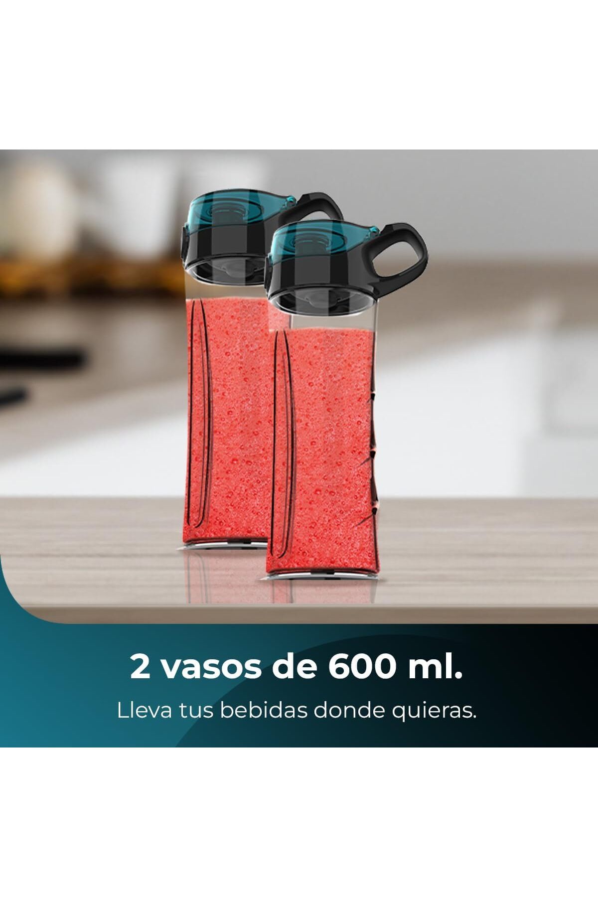 CECOTEC-Power Titanium 650 EasyGo Smoothie Blender, Glass material 6
