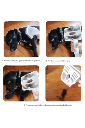 Wahw Pet Tüy Toplama Aparatı Kedi ve Köpeklere Uygun, Süpürge Aparatı 32mm-35mm
