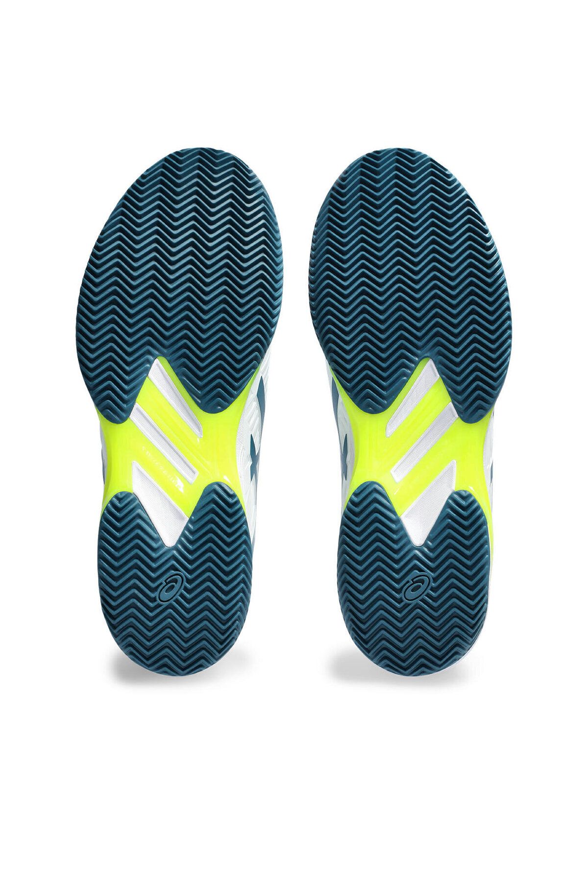 Asics کفش تنیس سفید مردانه Solution Speed ​​Ff 2 Clay
