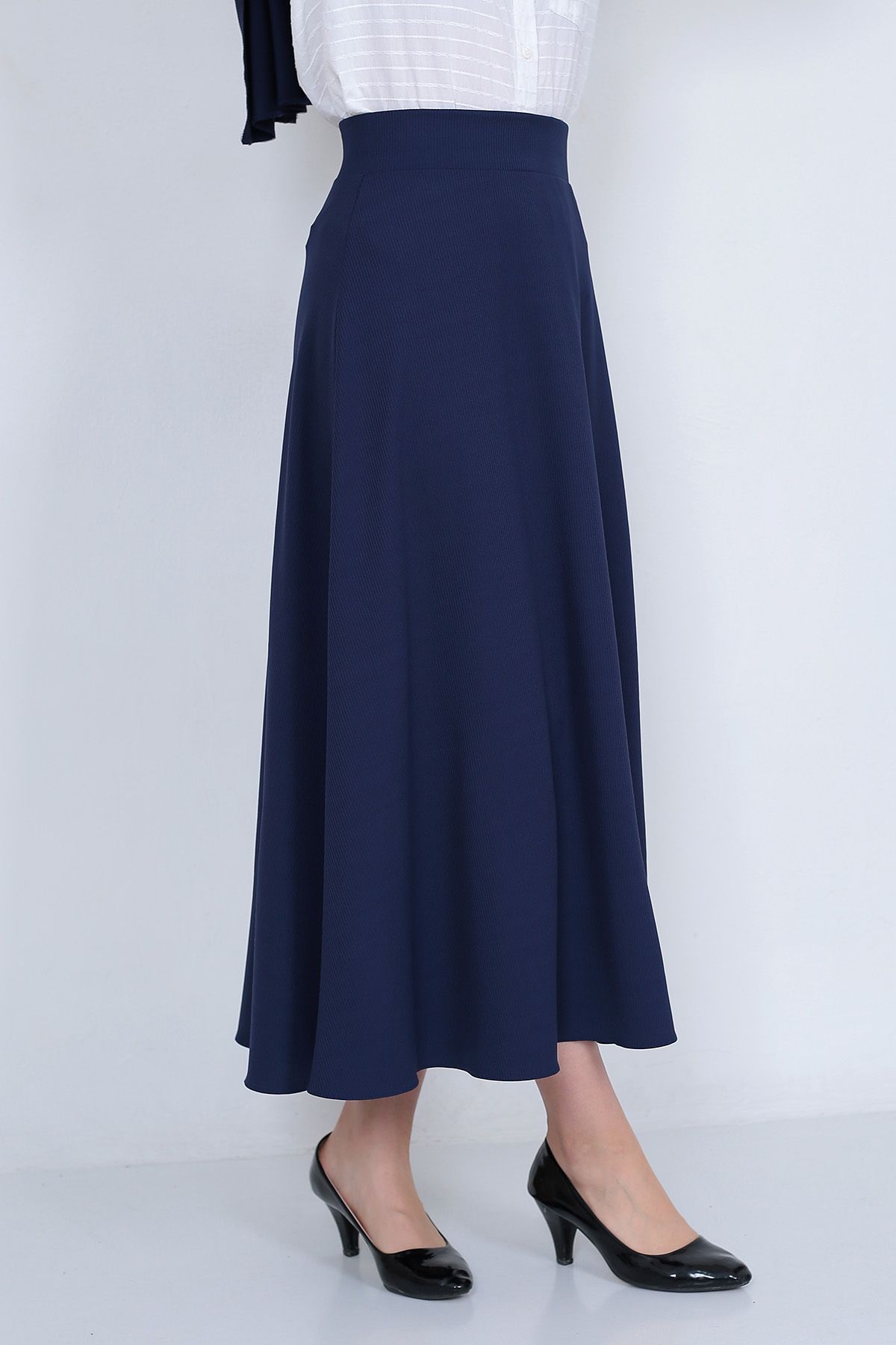 Dark blue outlet long skirt