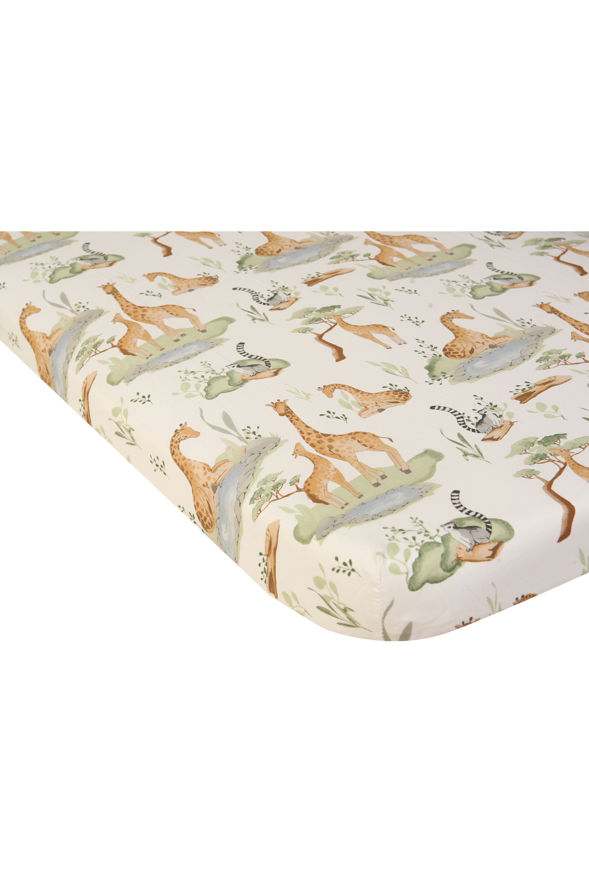 NAB Anne Yanı Beşik Çarşafı Lastikli 2 Farklı Desen Koala Ve Zürafa 60x90 +12 Cm. 2'li Set fotoğrafı 5 (önizleme)