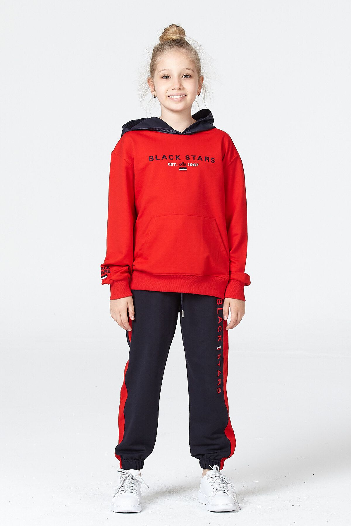 Black and clearance red sweatsuit