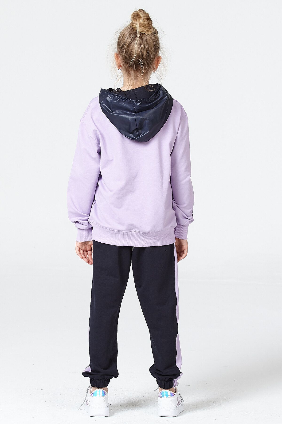 Purple and 2025 black sweatsuit