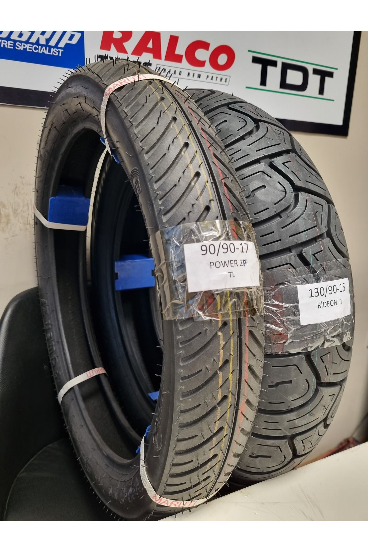 TDT TYRES TAKIM 130/90-15 VE 90/90-17 Chopper Motorsiklet Lastiği RİDEONPOWERZF