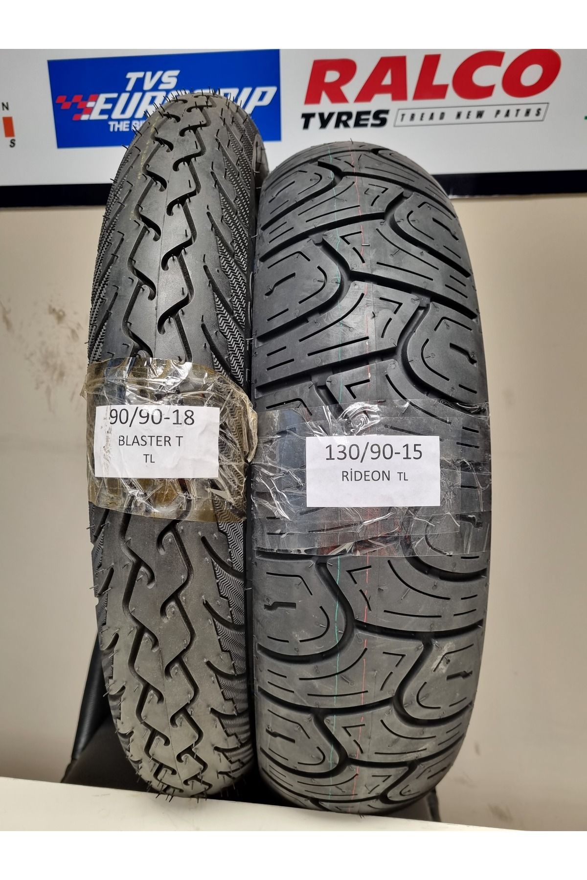 TDT TYRES Chopper Motorsiklet Lastiği Takım 130/90-15 ve 90/90-18 RİDEONBLASTERT