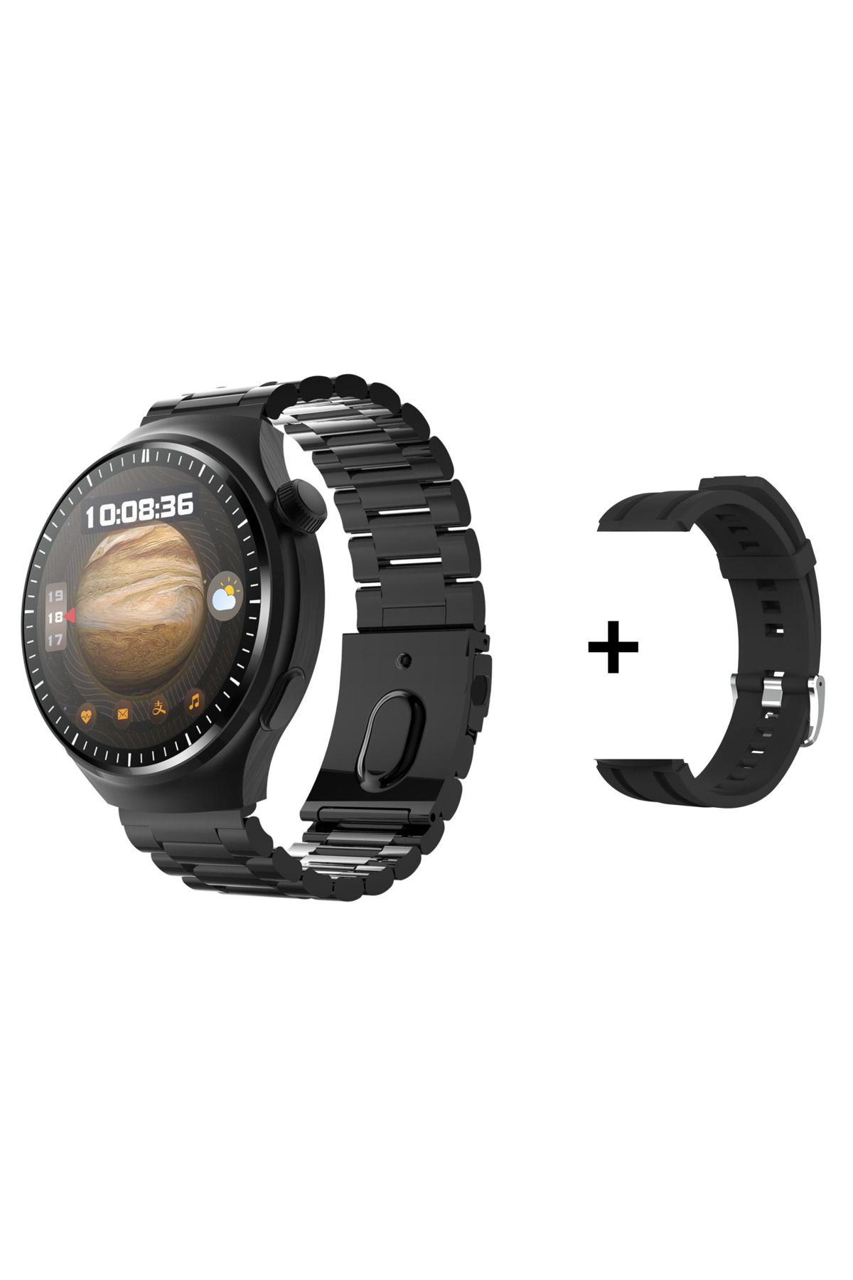 SEYUTECH Watch 4 Gs Pro Ak ll Saat Iphone Ve Android Tum Telefonlara Uyumlu Nfc arama Siyah Smartwatch Fiyat Yorumlar Trendyol