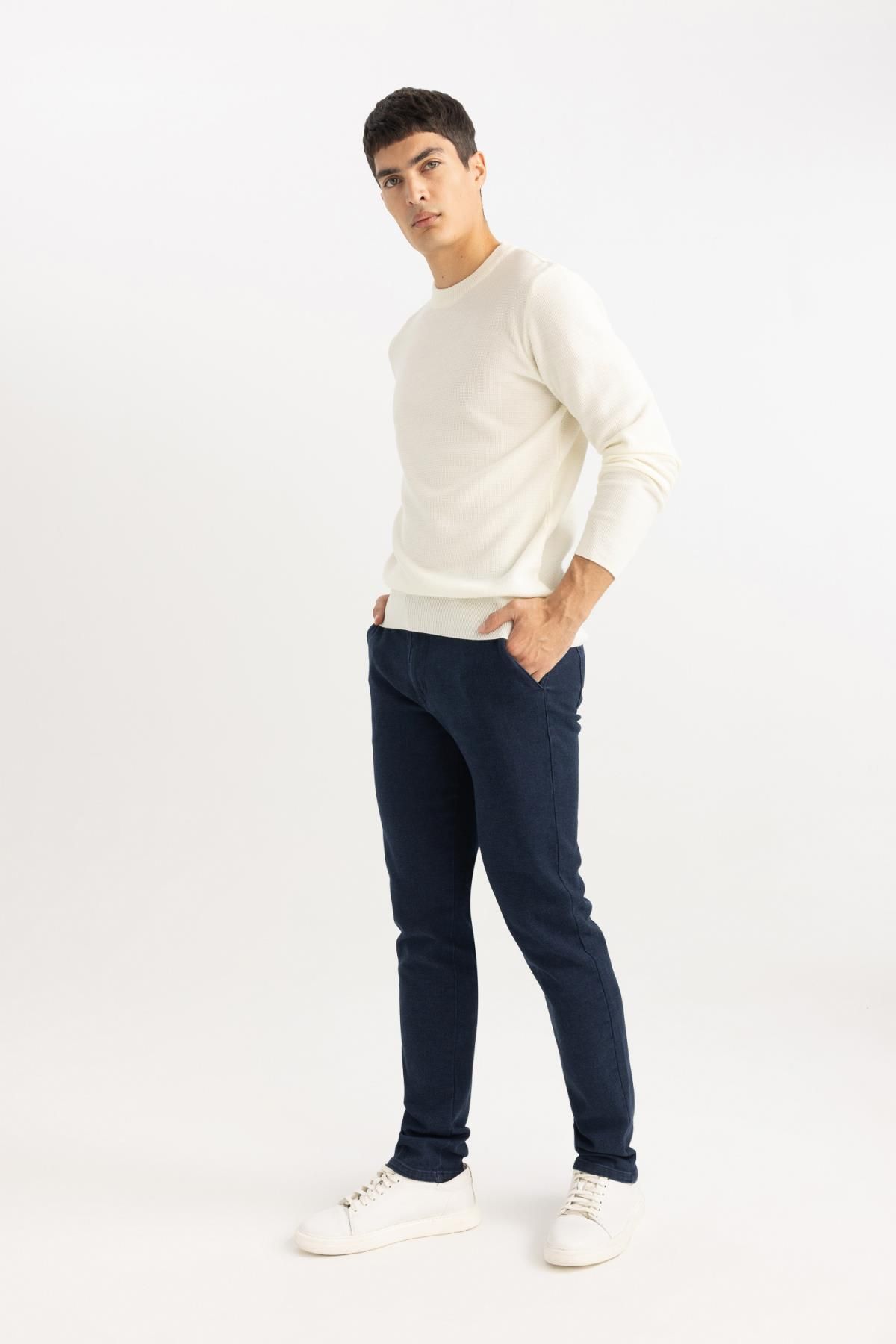 DeFacto-Pantaloni lungi, slim fit, cu buzunare, slim fit B1874ax23au 5