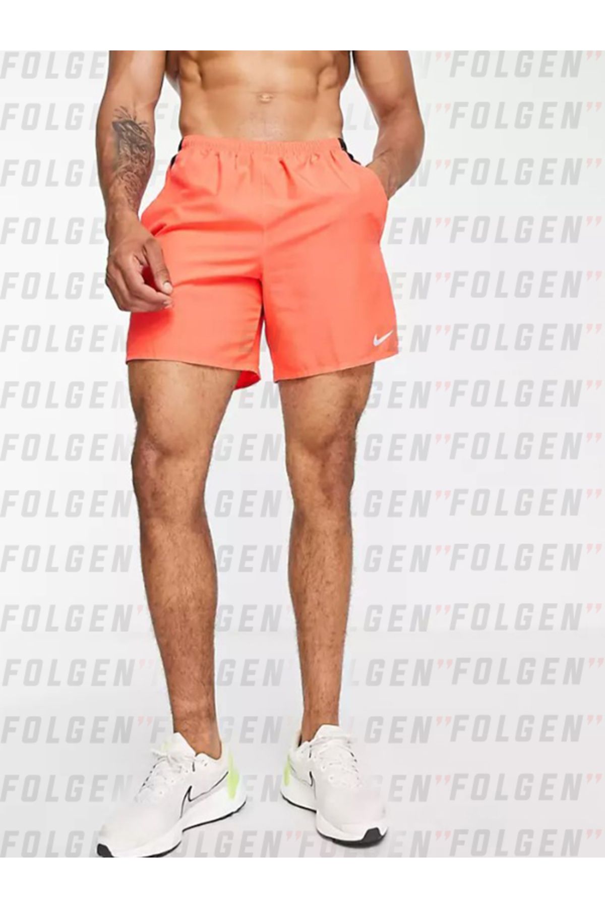 Nike Challenger Dri Fit 7 Inch Shorts In Red Red Men s Running