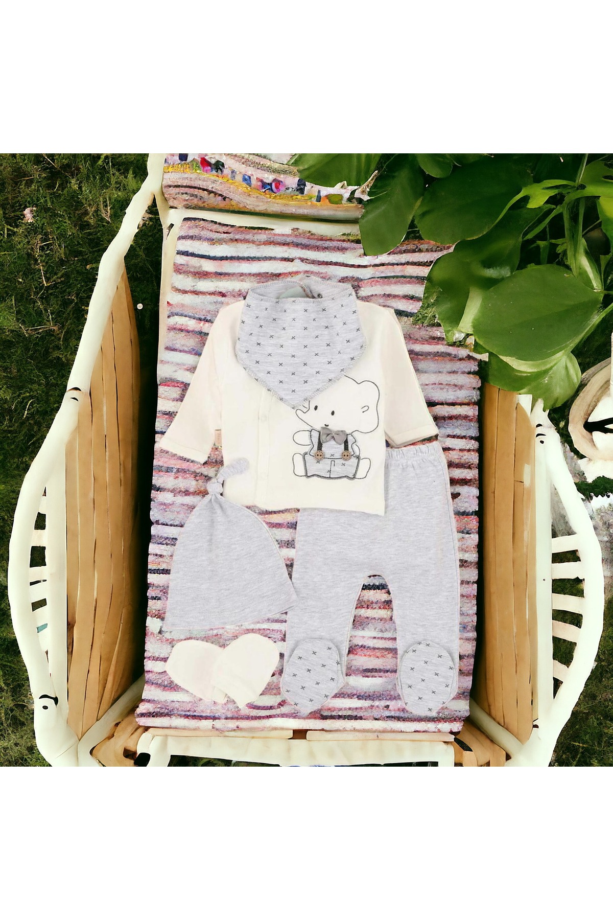 sahra bebek BÜYÜK DOĞUM SETİ(ANNE&BEBEK BAKIM OMUZ VE SIRT ÇANTASI,HASTANE ÇIKIŞ,BATTANİYE,MENDİL VE ÇORAP SETİ) fotoğrafı 7 (önizleme)