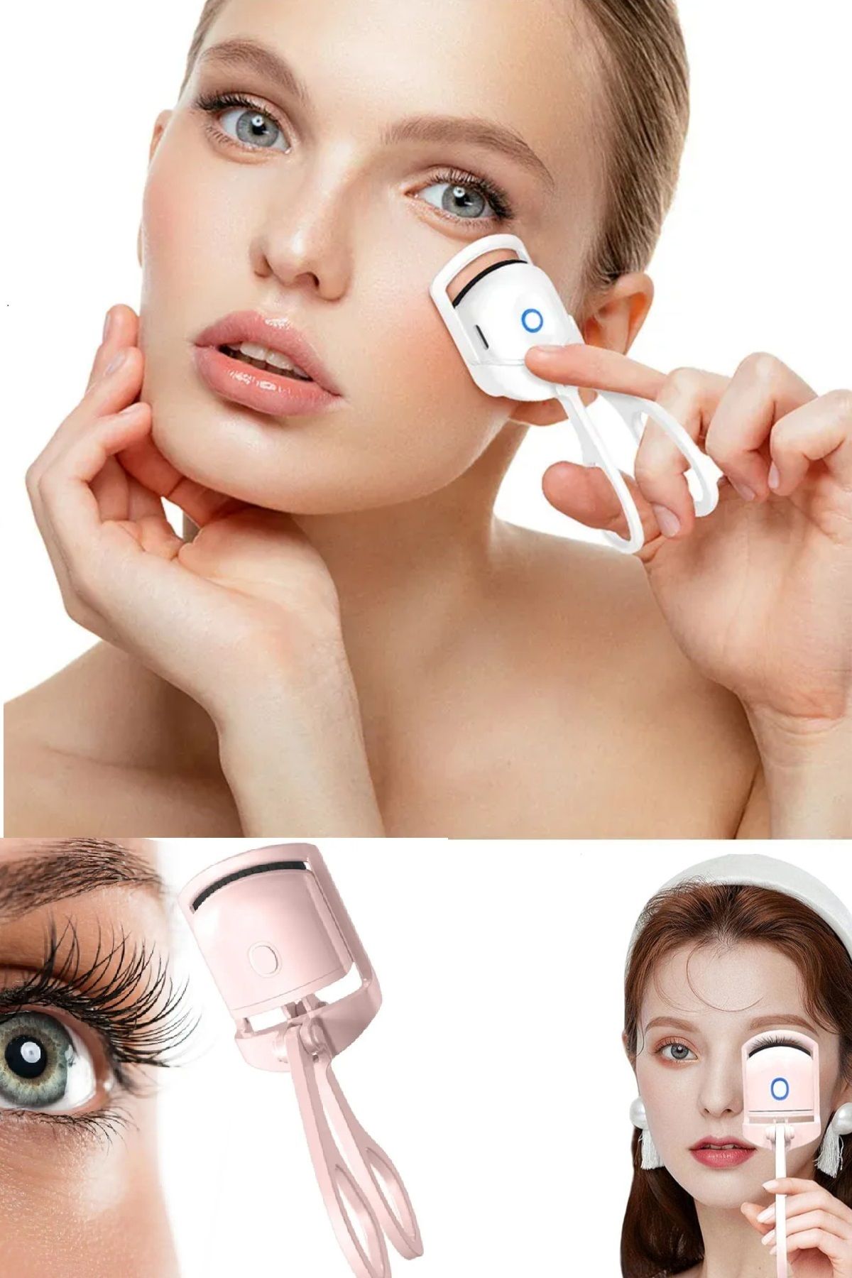 Uniquem-Electric Eyelash Curler With Heater Eyelash Curler Fixes Curl Shapes Fast With Heater 7