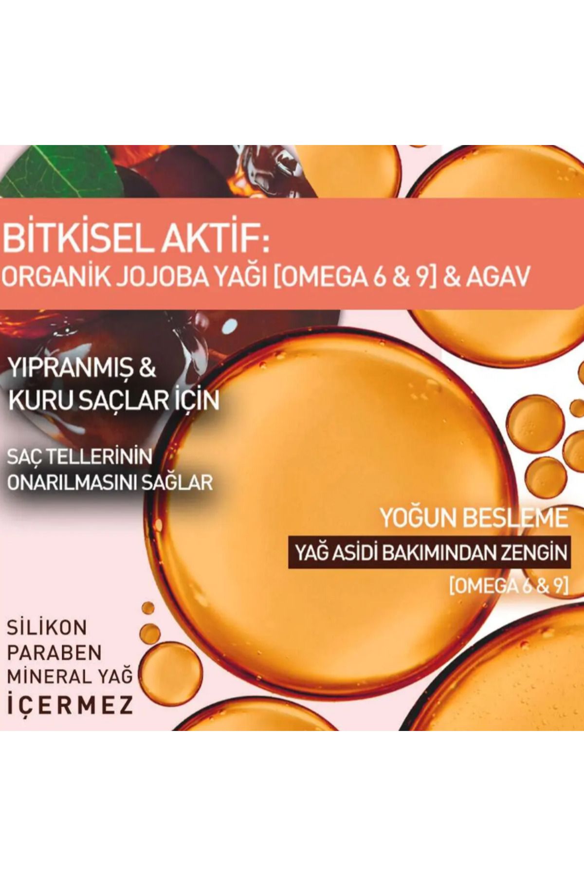 Yves Rocher-Prebiotic Hair Mask Damaged Hair Reparation Organic Jojoba Oil Omega 6 & 9 and Agave 200 ml 5