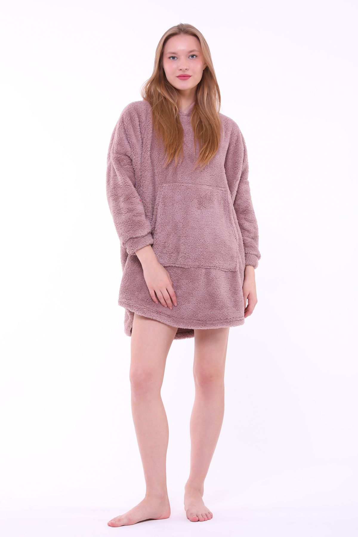 Fluffy poncho on sale nightwear