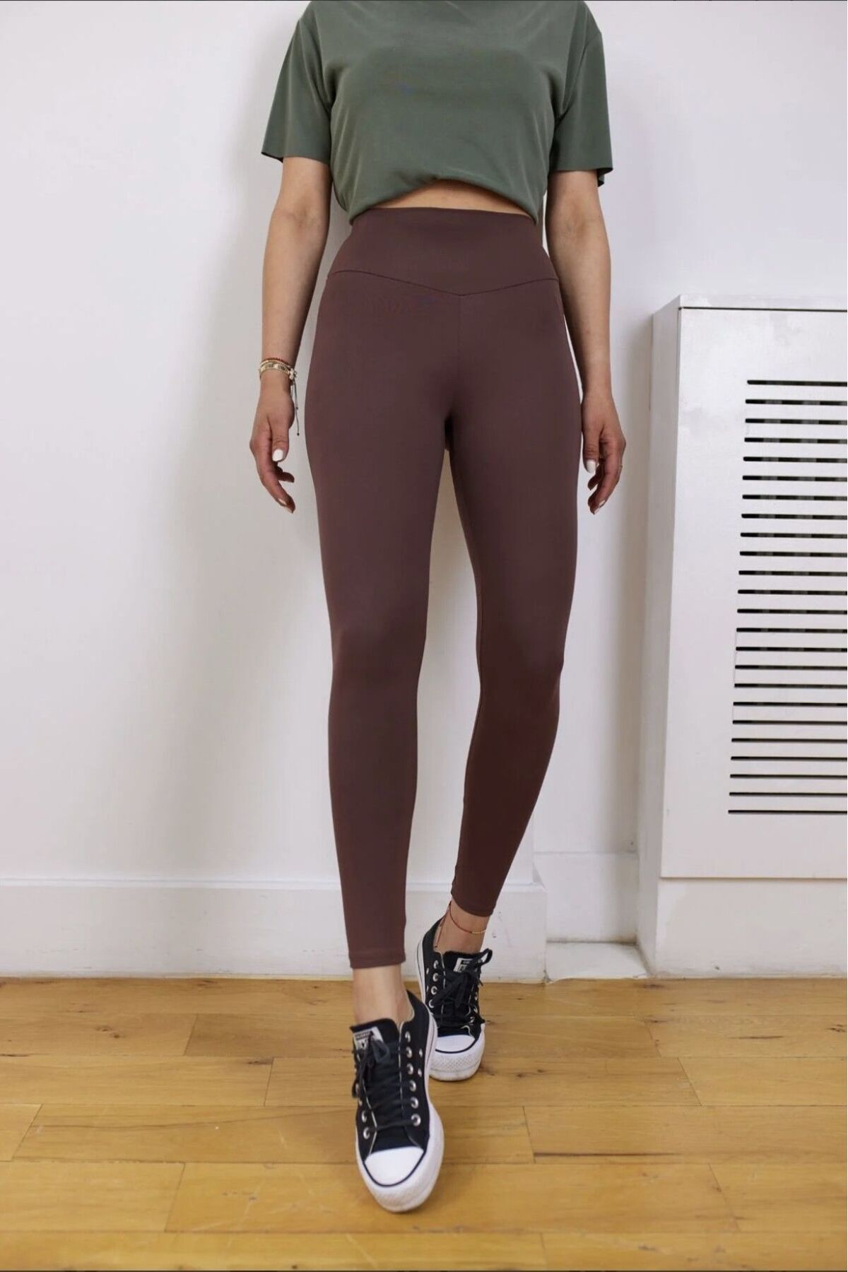 soBasic Jambiere Tricotate Recovery Cu Talie Înaltă, Cu Fleece În Interior Și Talie Elastică - Maro Femeie - M