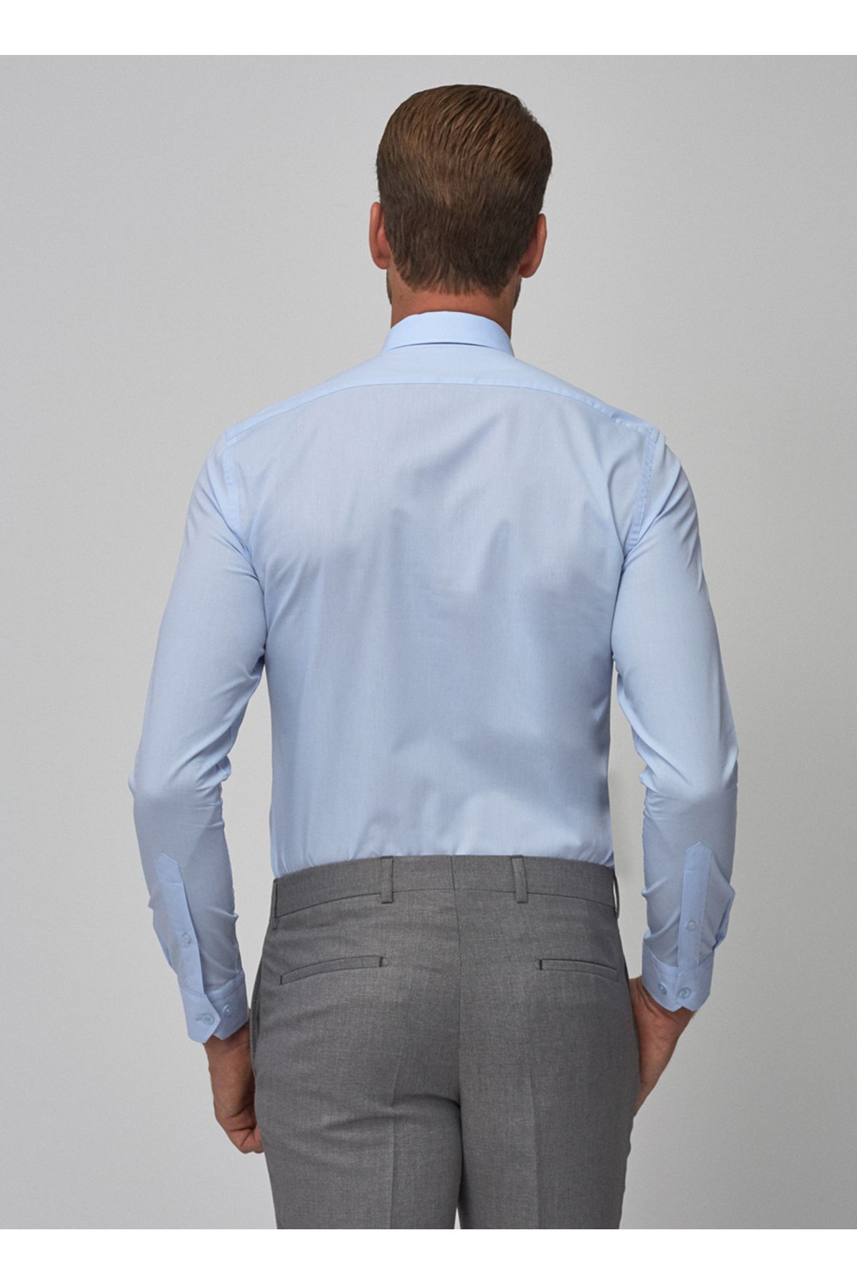 ALTINYILDIZ CLASSICS-Altıny Yıldız Classics Light Blue Men's Slim Fit Shirt 4A2000000001 4