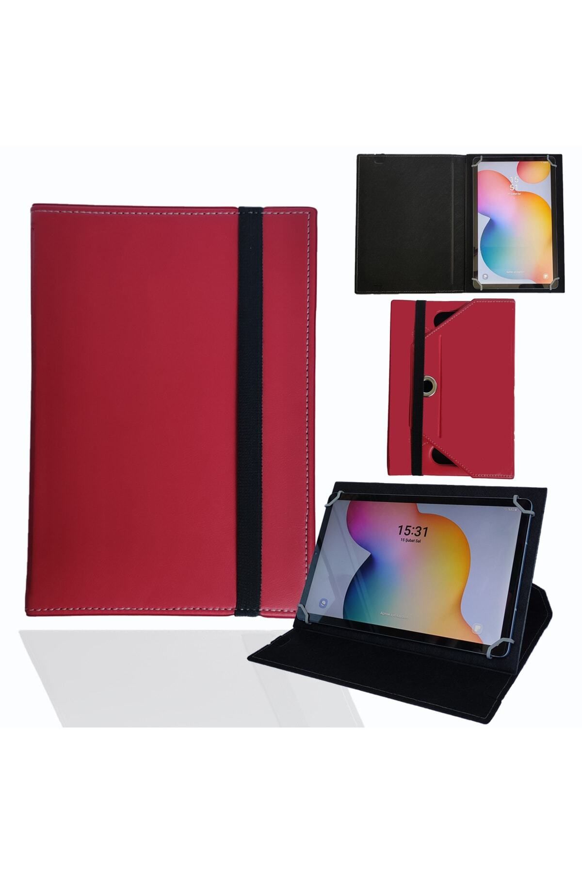 essida-Acer Iconia One 7 - B1-730hd - 7" Tablet Tablet Case with Rotatable Stand - Red 2