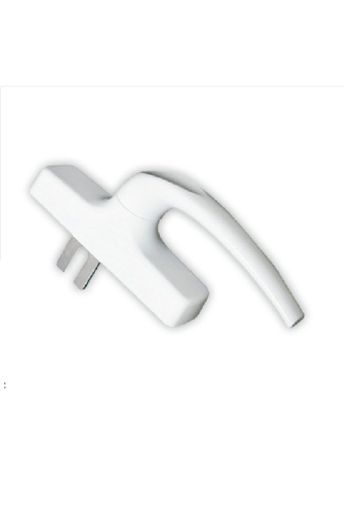 AKSMAR-Aluminum Axial Window Handle Fork Single Tongue White 1