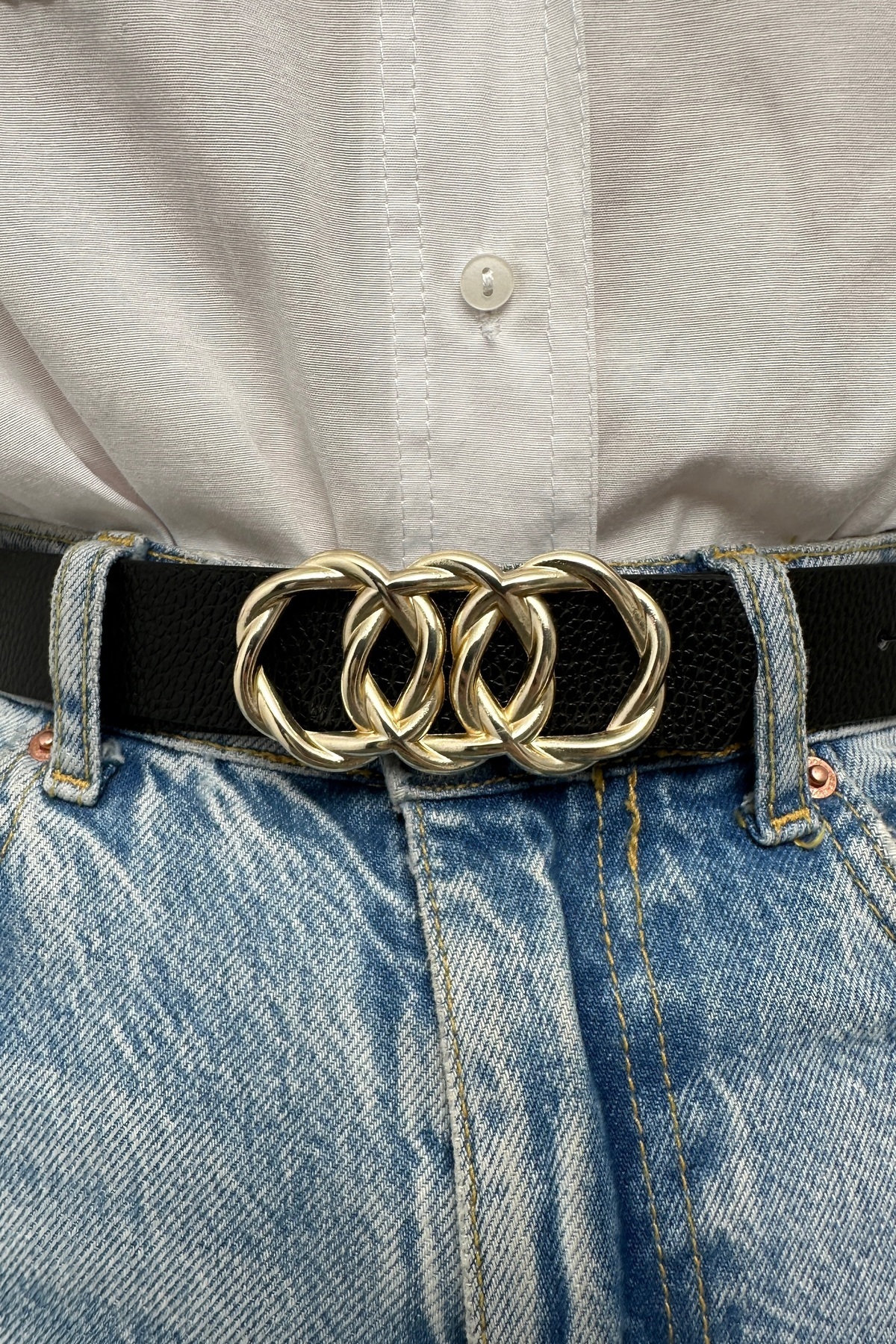 LİA KEMER  Kadın Audi Kıvrımlı Tokalı Kemer Bel Kemeri Ceket Kemeri Elbise Kemeri Pantolon Kemeri Unisex Kemer - Görsel 2