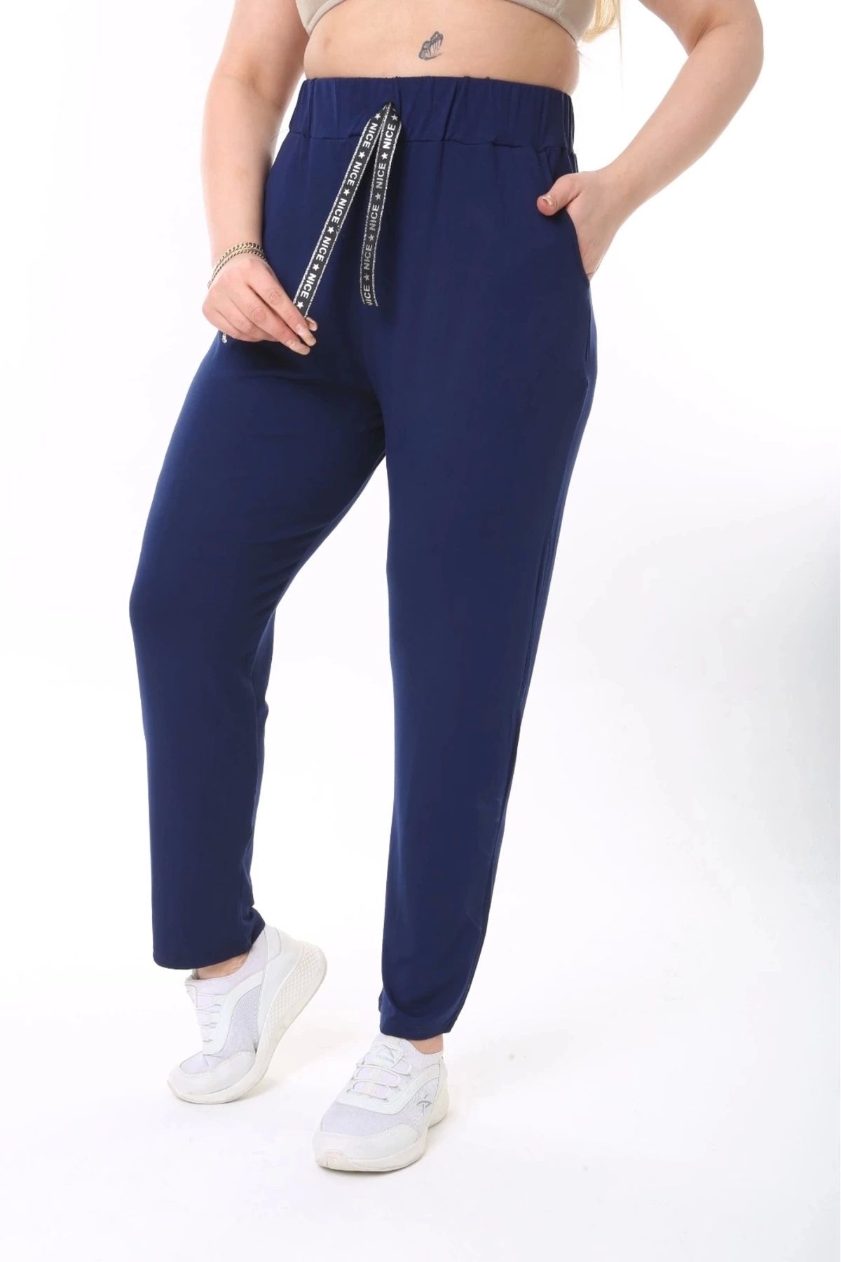 Navy blue new arrivals jogger set womens