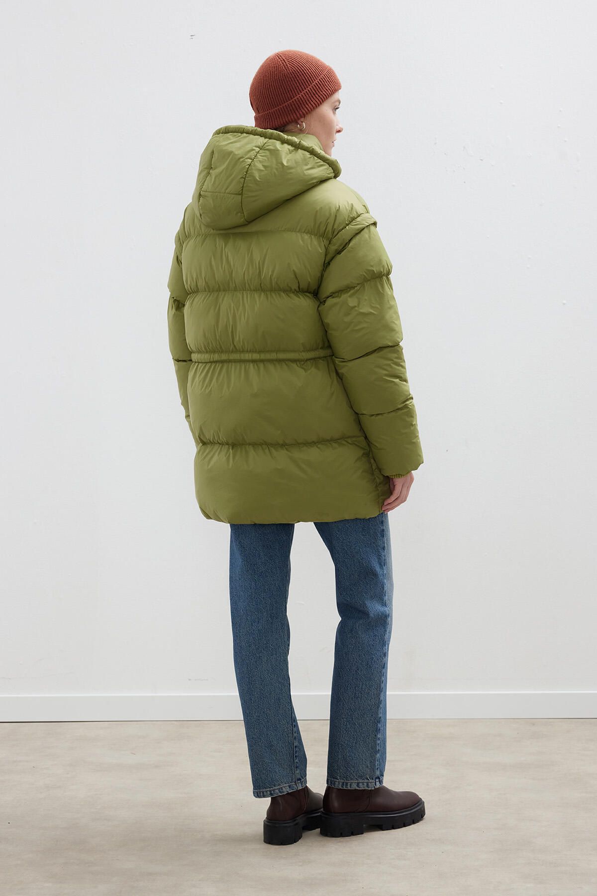 Manuka-Inflatable Coat with Removable Sleeves GREEN 8