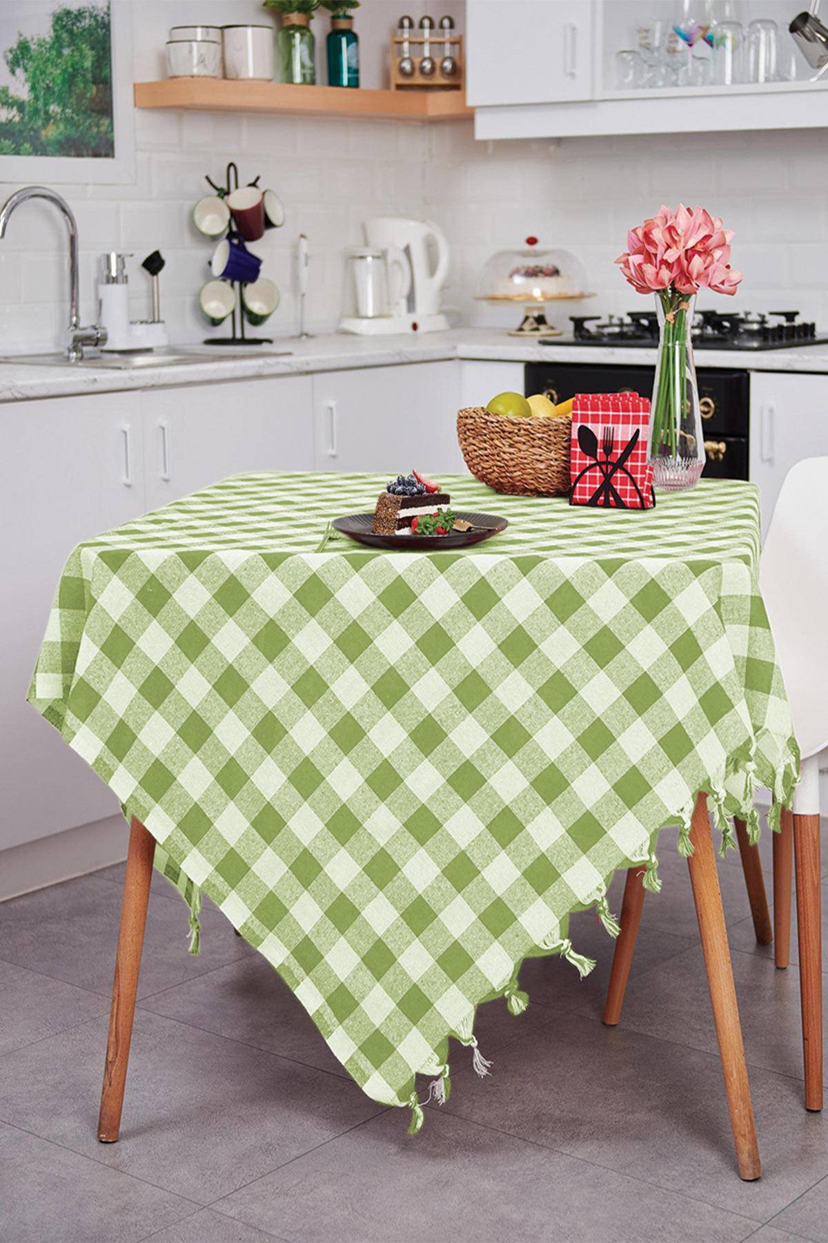 Multi Purpose Tablecloth Picnic Cover & Tablecloth Plaid Pötikare 140x140 Cm
