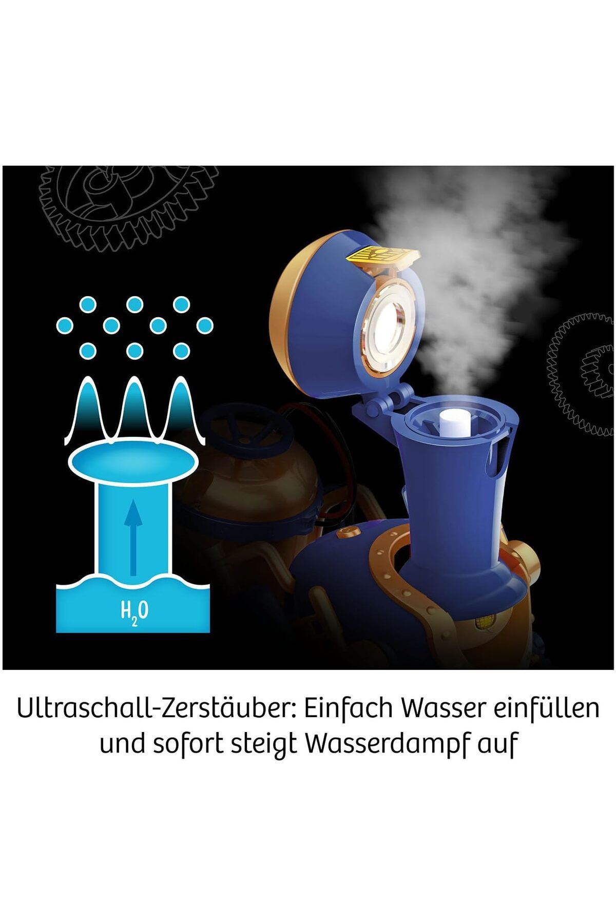 Kosmos-Steam robot, 3 modes: Robot, train, steam steampunk machine, with ultrasonic technology 3
