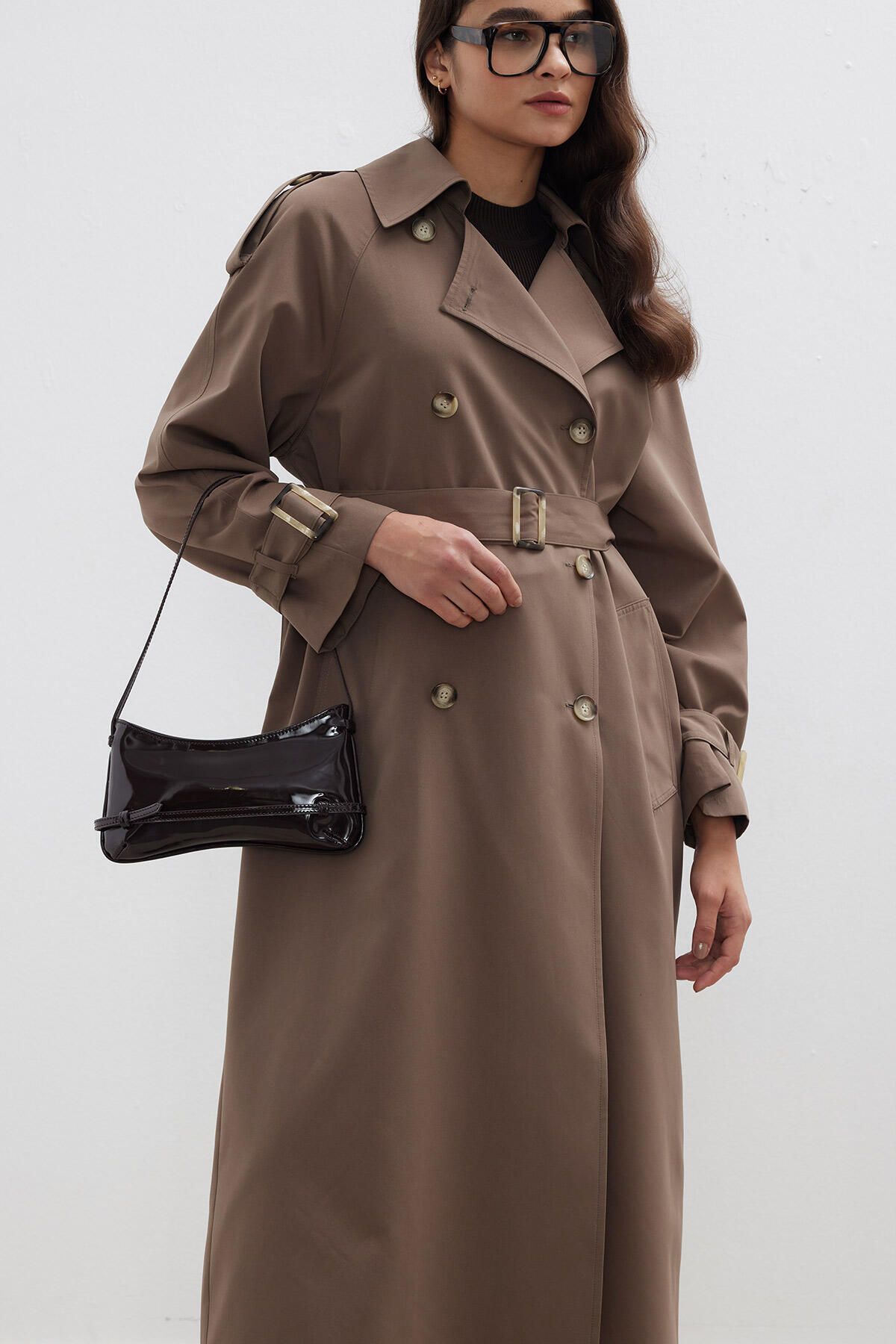 Manuka-TRENC COAT DE DESIGN DUBLĂ UTILIZARE MINK 6