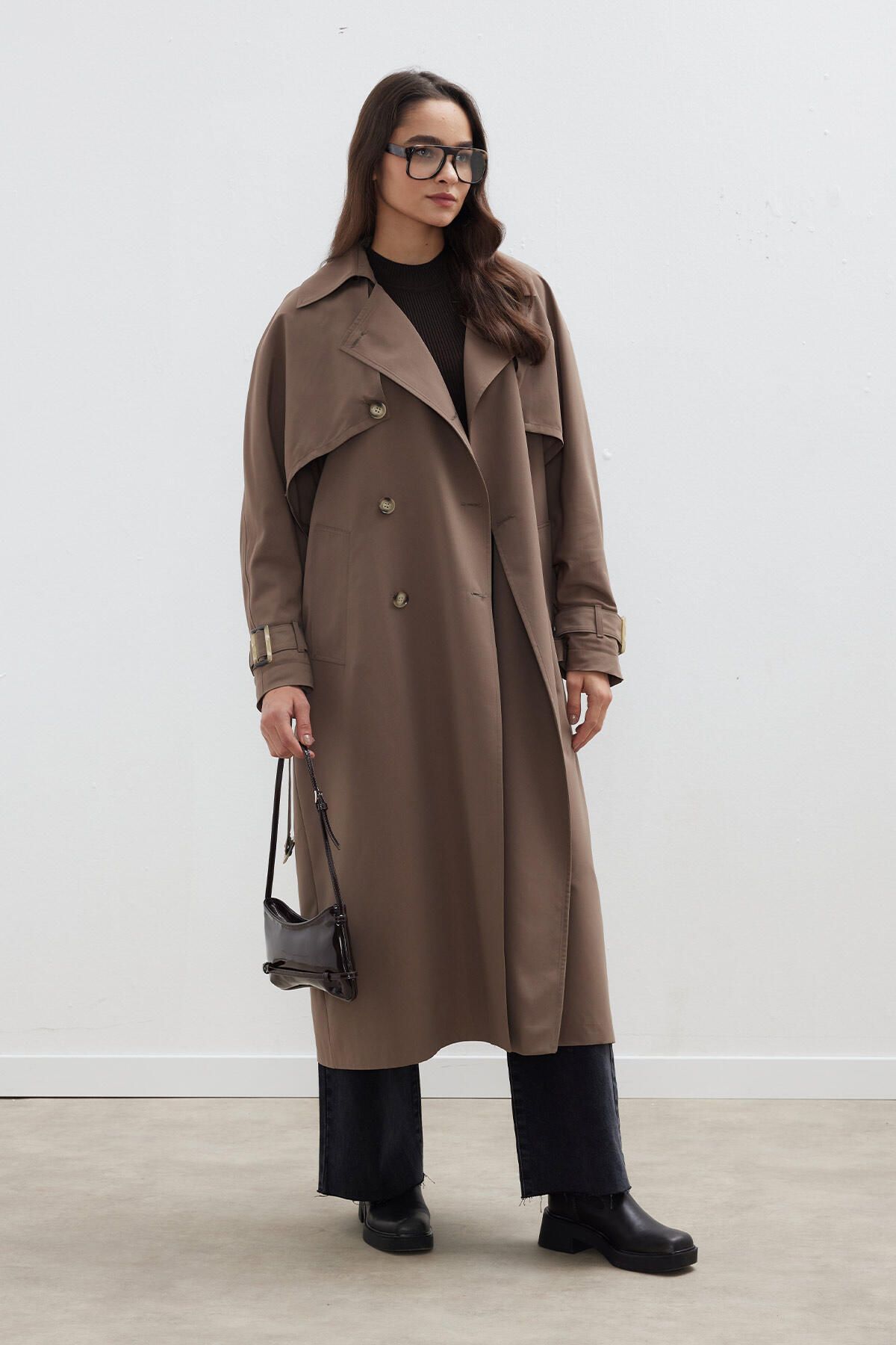Manuka-TRENC COAT DE DESIGN DUBLĂ UTILIZARE MINK 3