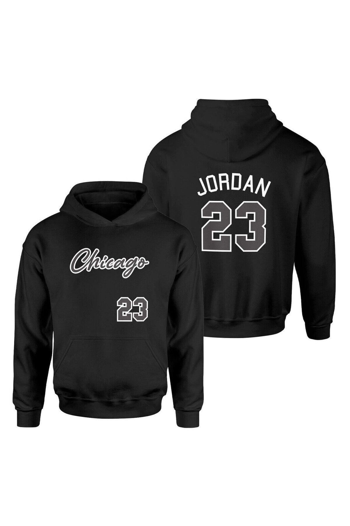 Pisa Art Michael Jordan Black Hoodie Trendyol