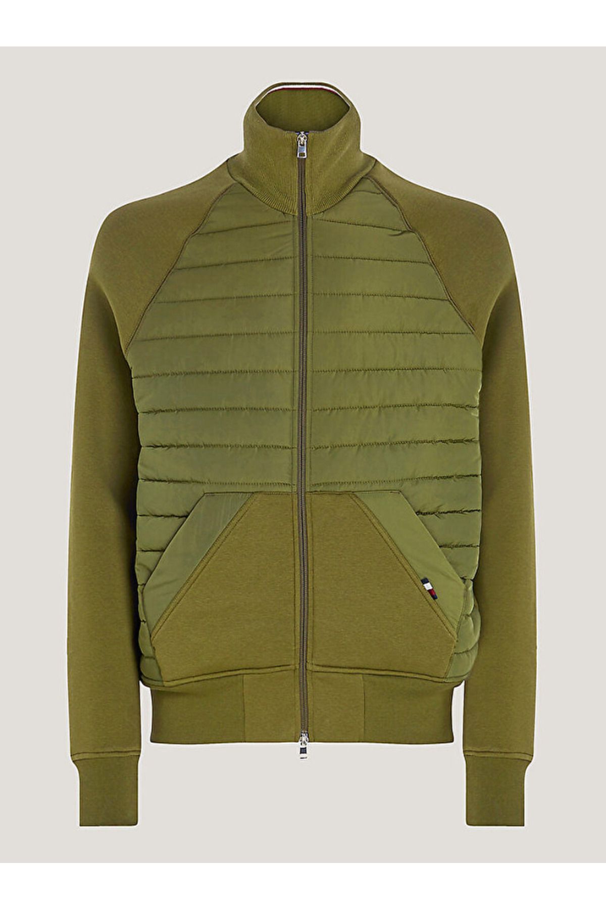 Tommy hilfiger mixed media zip sales through jacket