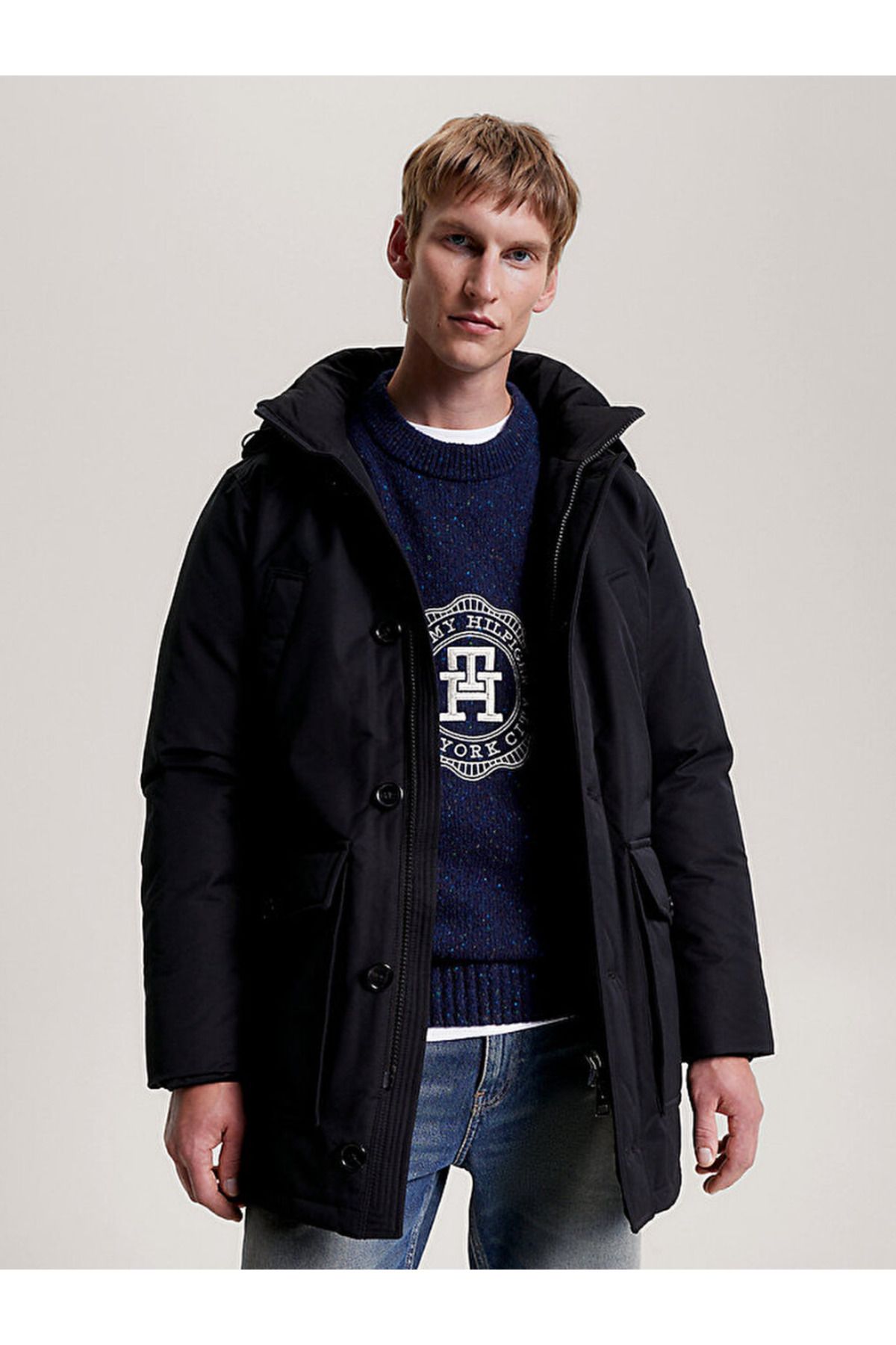 Tommy hilfiger 2025 black parka