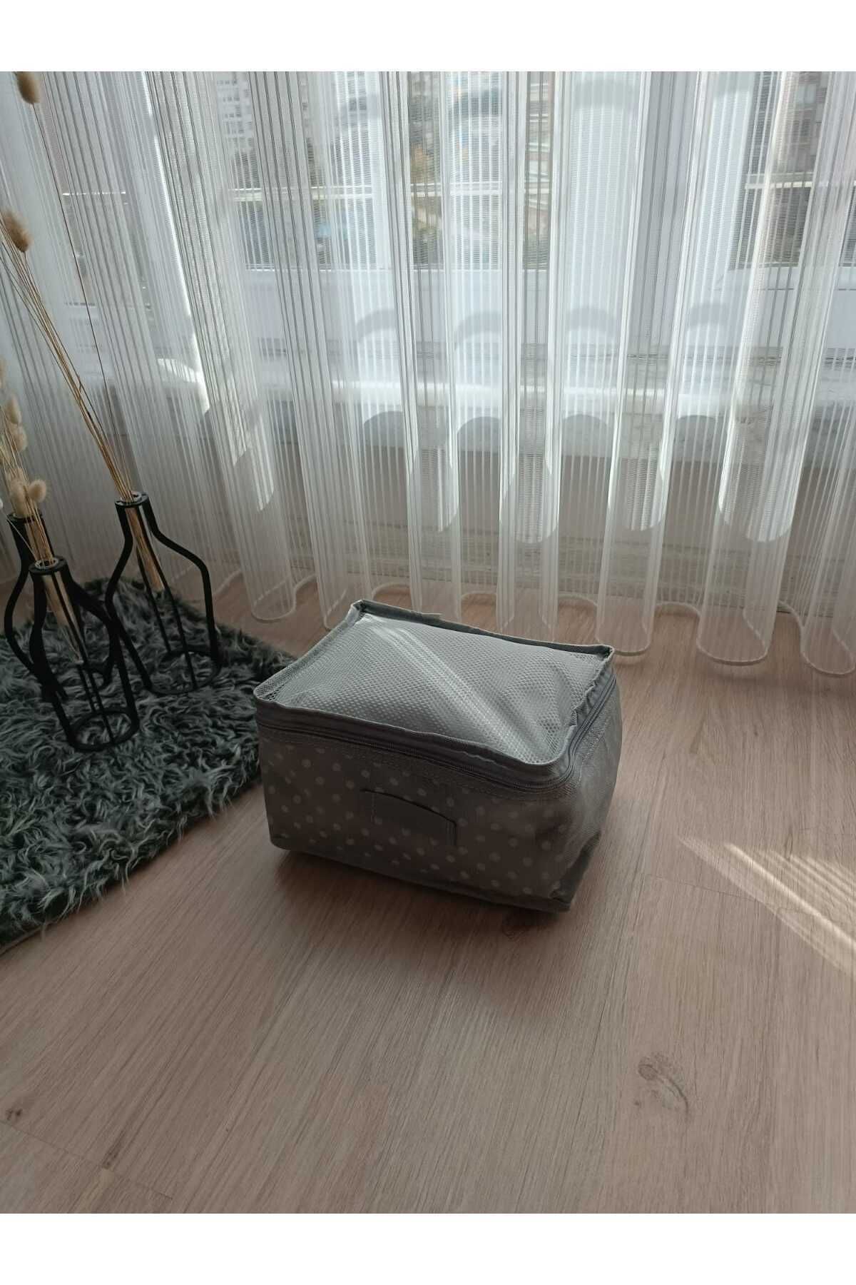 HOMELİFE EV TEKSTİL Puantiyeli Baby Doğum Hastane Çıkışı Düzenleme Çantası