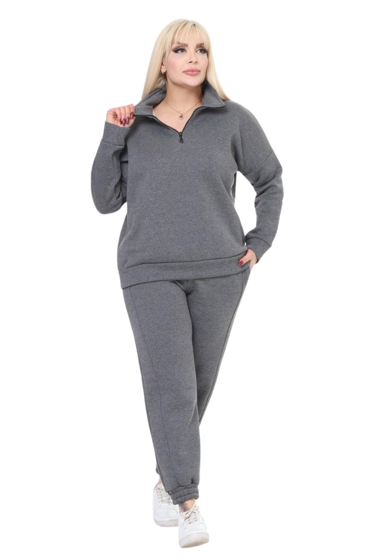 Dark grey tracksuit best sale womens