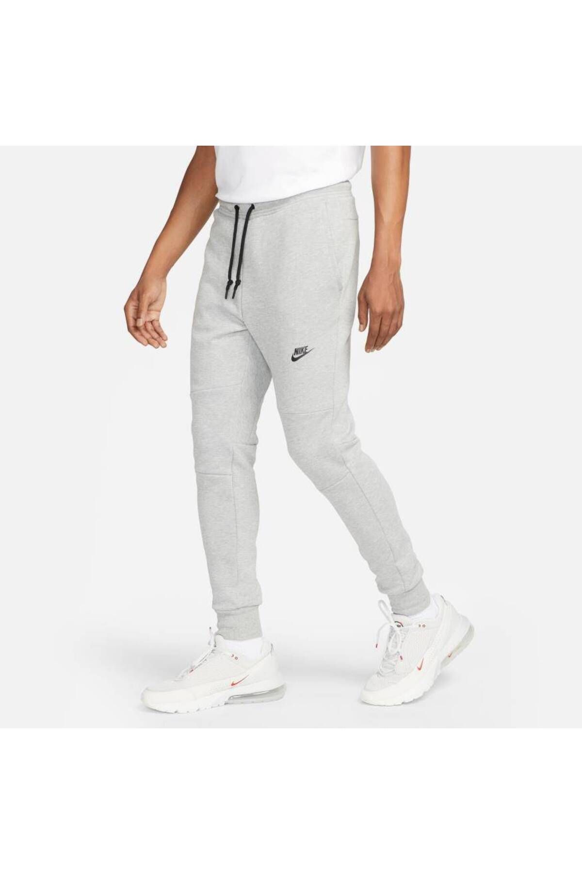 Nike tech fleece heather grey top