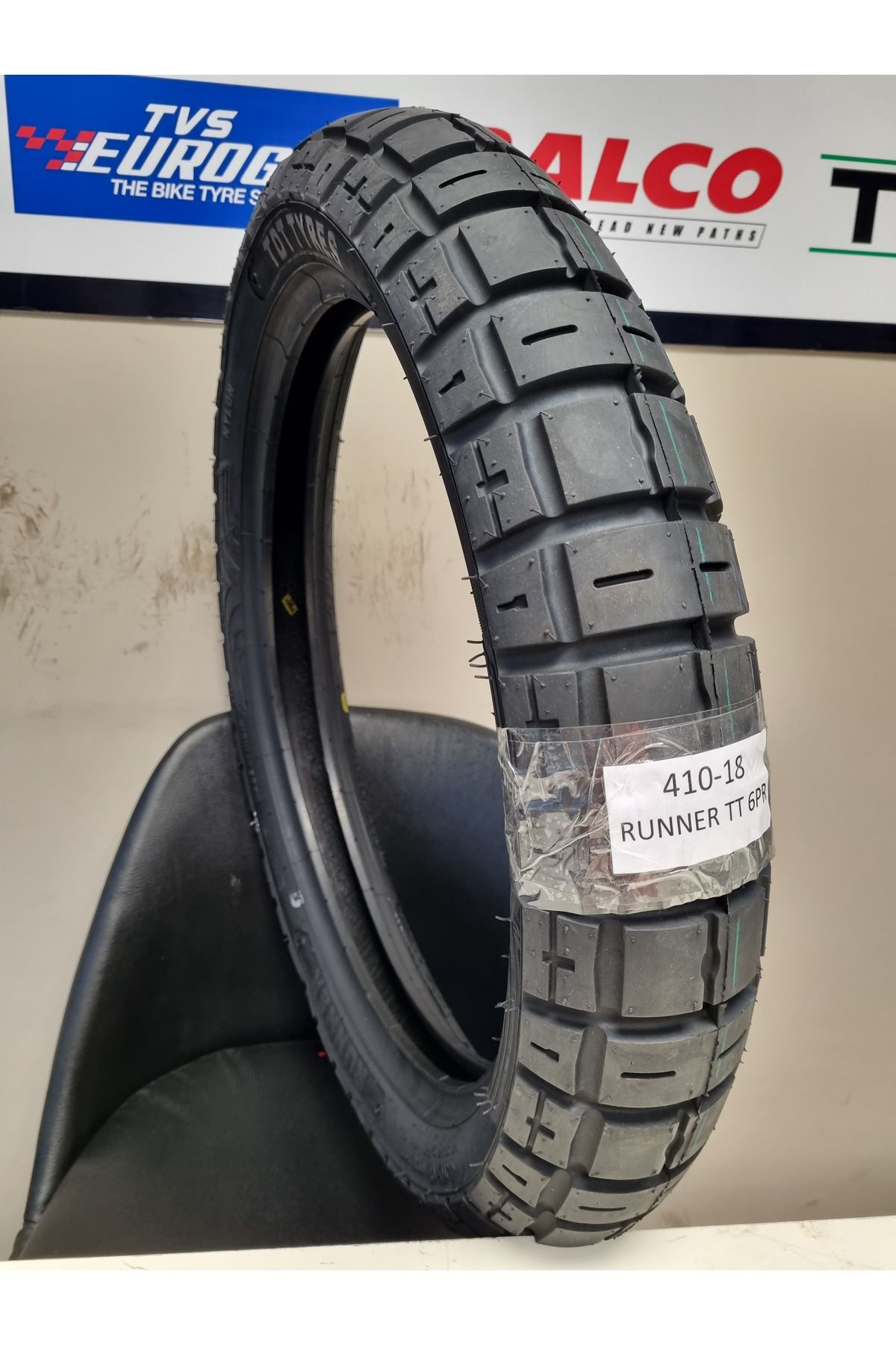 TDT TYRES 410-18 MOTORSİKLET LASTİĞİ TT (TUBETYPE-İÇ LASTİKLİ TİP) RUNNER002