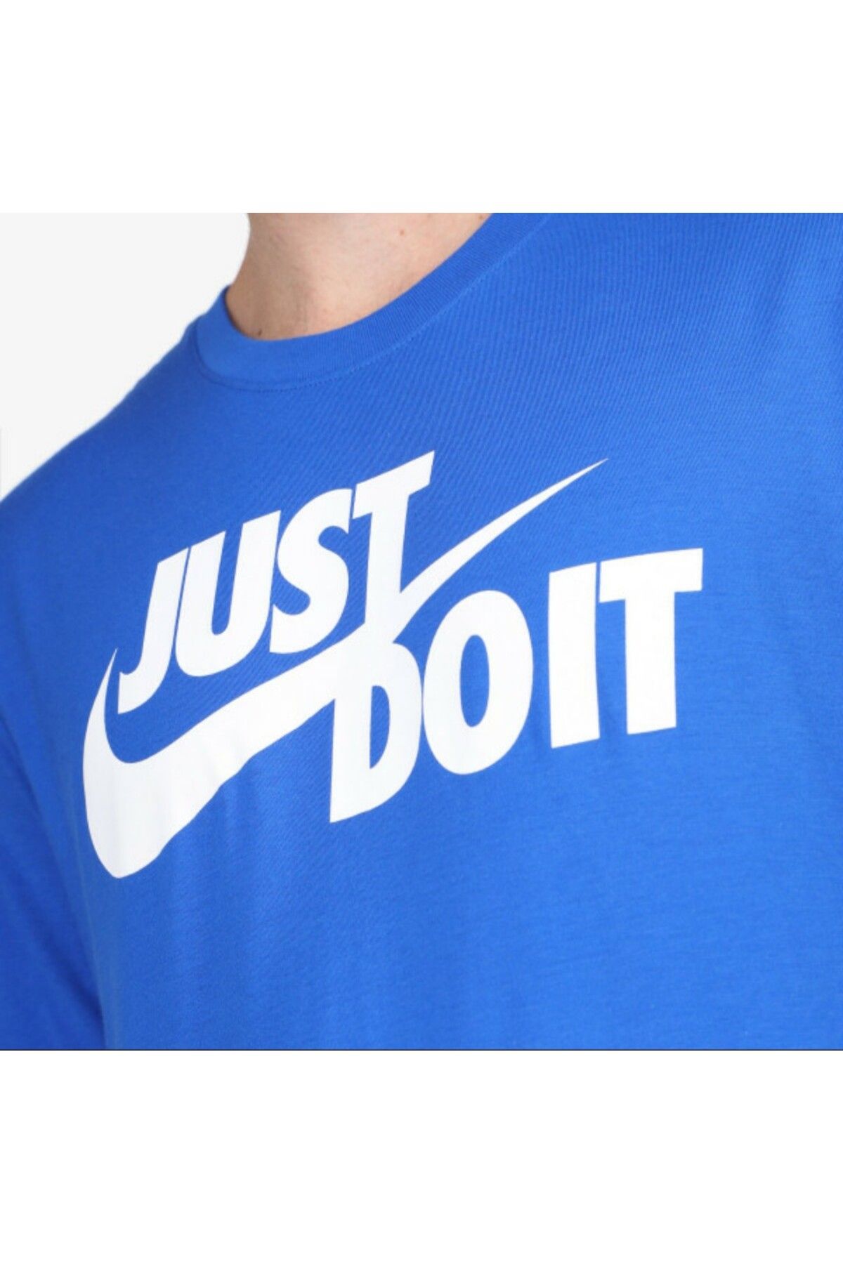 Nike NIKE T SHIRT BLEU BLANC HOMME NIKE JUST DO IT SWOOSH Trendyol
