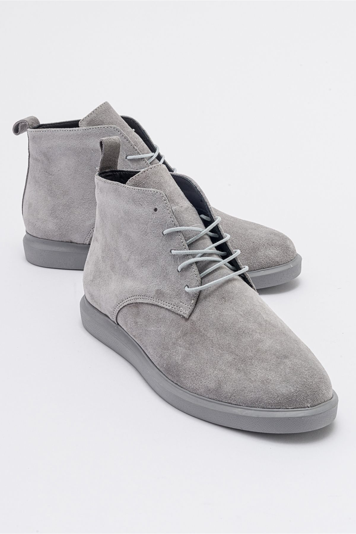 چکمه و بوتی خاکستری زنانه های چرمی واقعی Velo Grey luvishoes