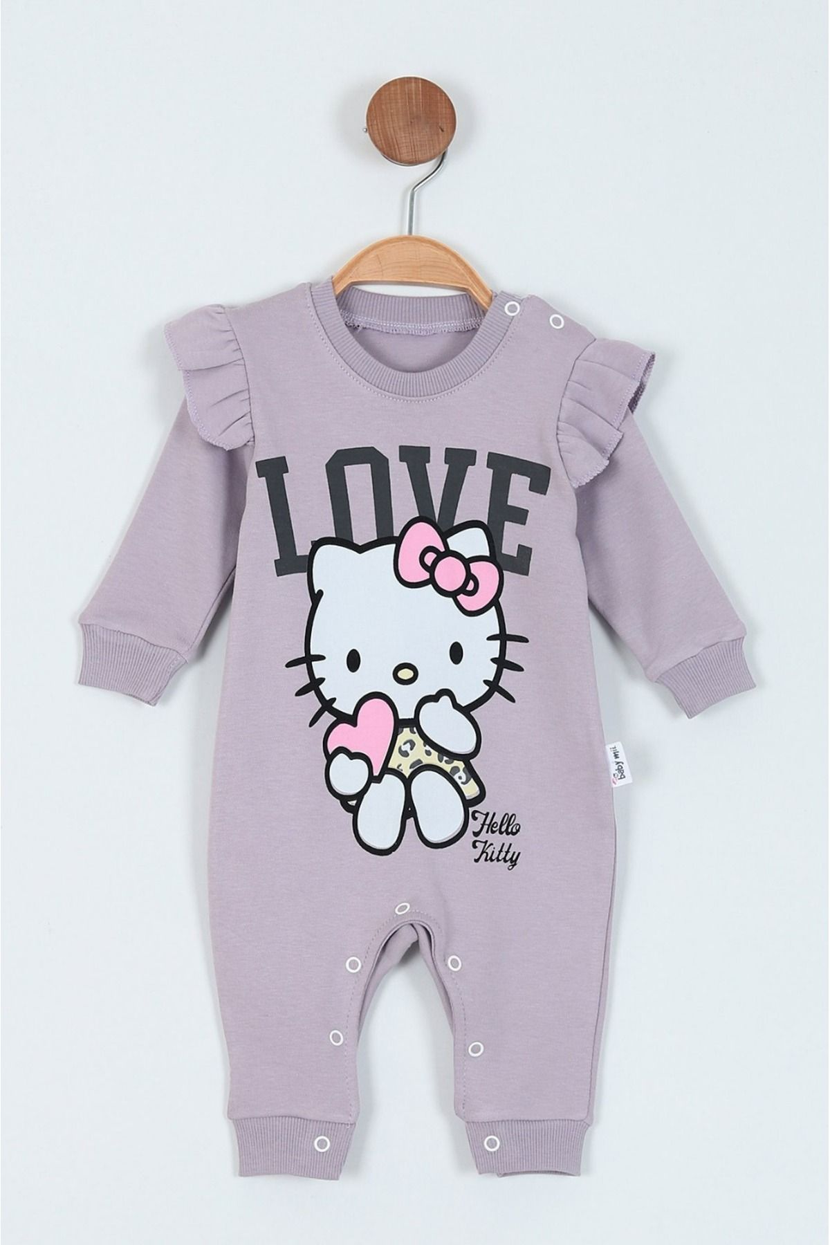 Little Baby-Combed Cotton ''HELLO KITTY" Jumpsuit 1