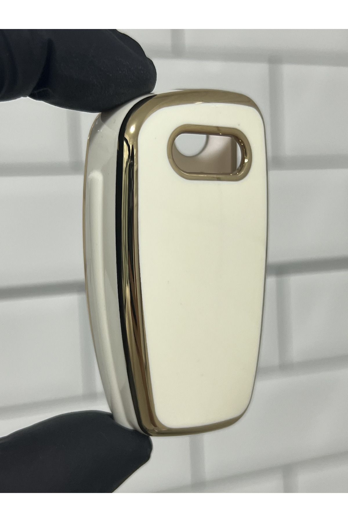BARKAS ELEKTRONİK-Audi A1 A3 A4 A6 Q3 TT Q7 Rs6 Switchblade Nano Key Case White 2