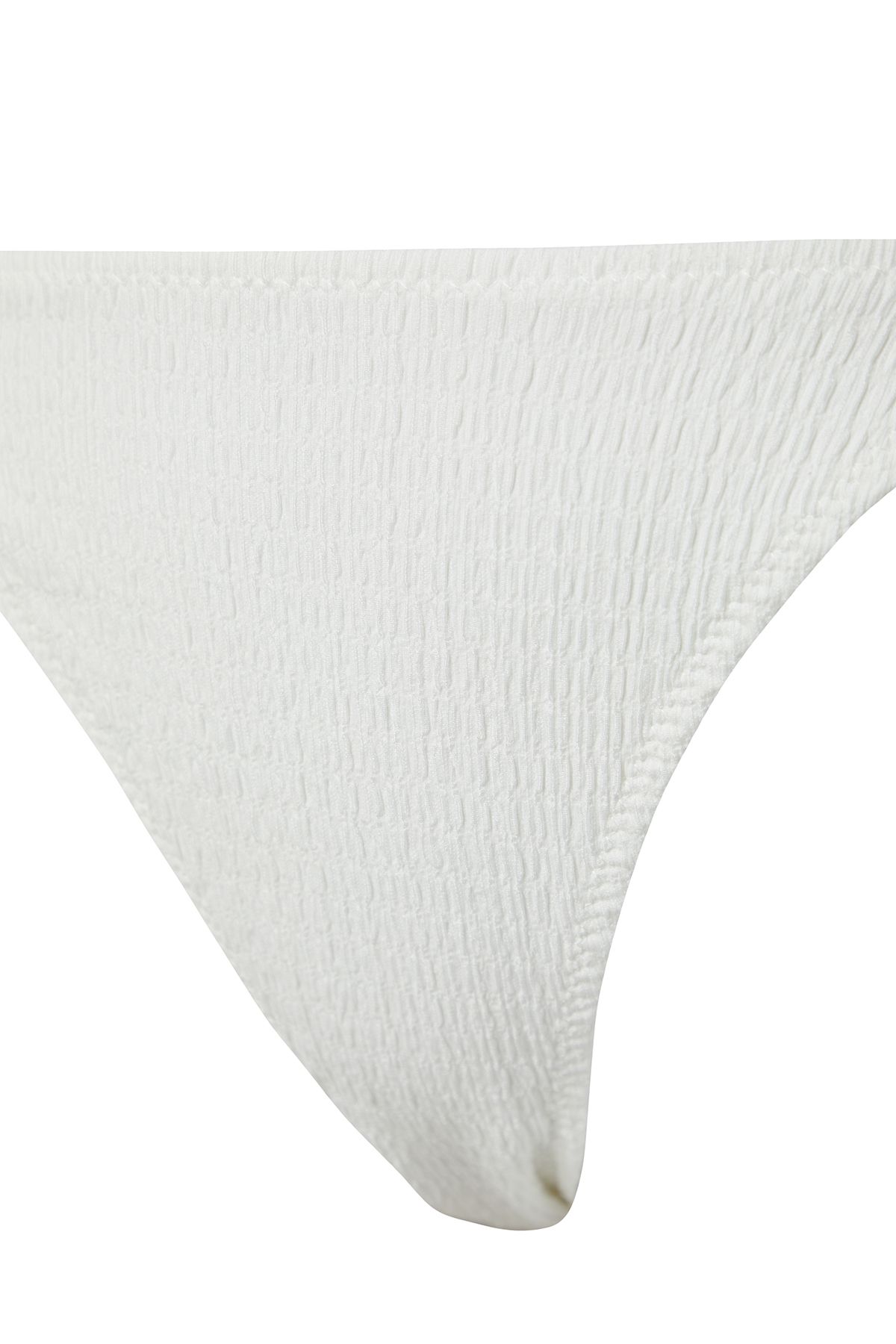 Trendyol Collection-Ecrufarbenes, dreieckig gebundenes, strukturiertes reguläres Bikini-Set TBESS24BT00063 7