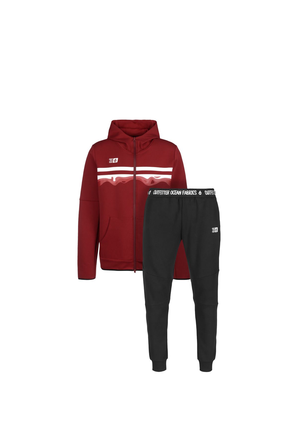 - - Trendyol Rot Regular - Trainingsanzug Outfitter Fit