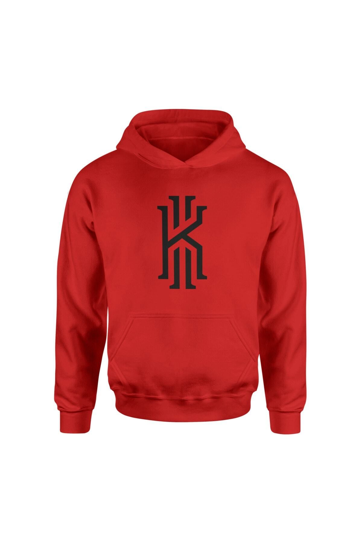 Pisa Art Kyrie Irving Logo Red Hoodie Trendyol
