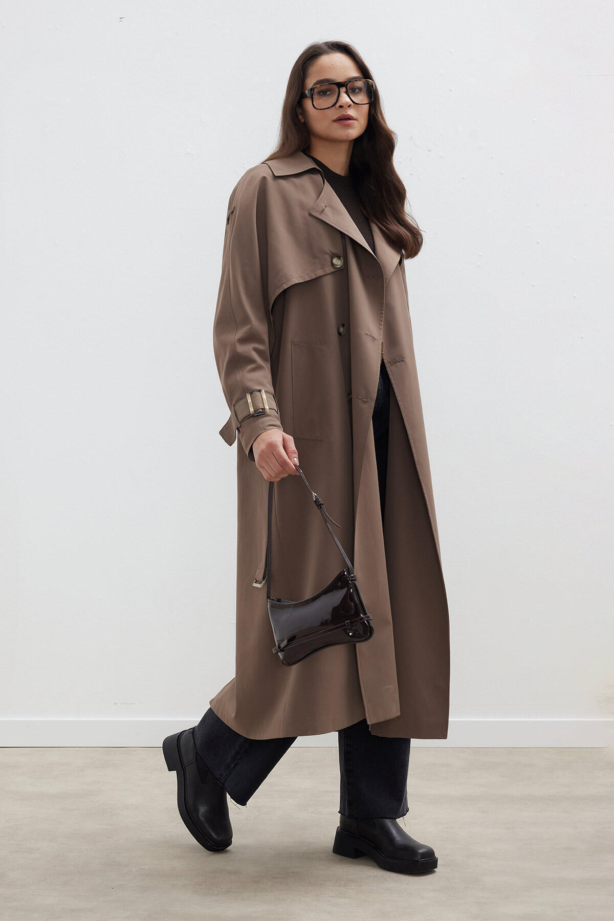 Manuka-TRENC COAT DE DESIGN DUBLĂ UTILIZARE MINK 2