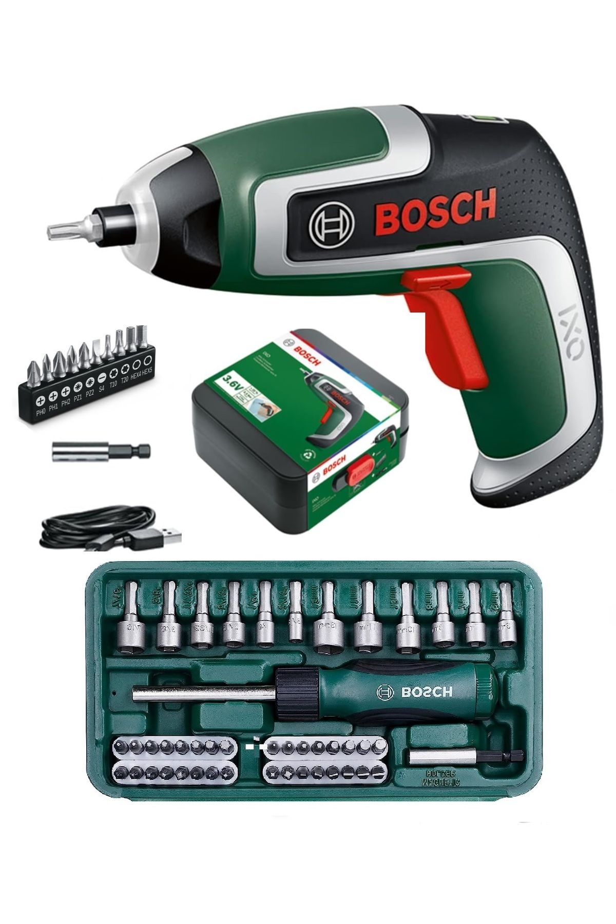 Bosch IXO 3.6V Changing the battery of the charged screwdriver. - Bosch IXO  3.6V Batarya değişimi. 
