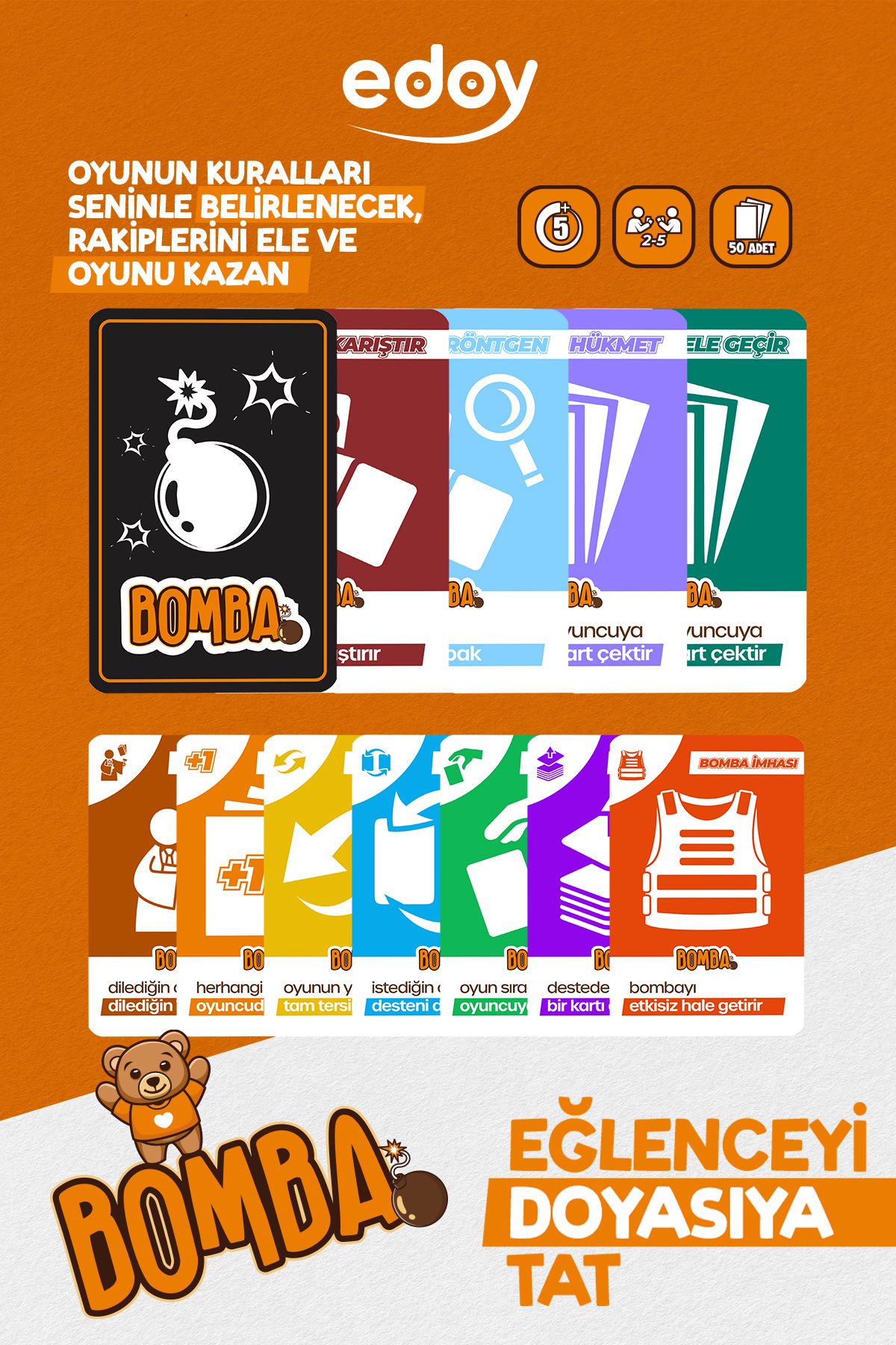 edoy Kart Oyunu BOMBA!... 50 Kart Oyunu BOMBA ile Eğlenceye Hazır mısın?
