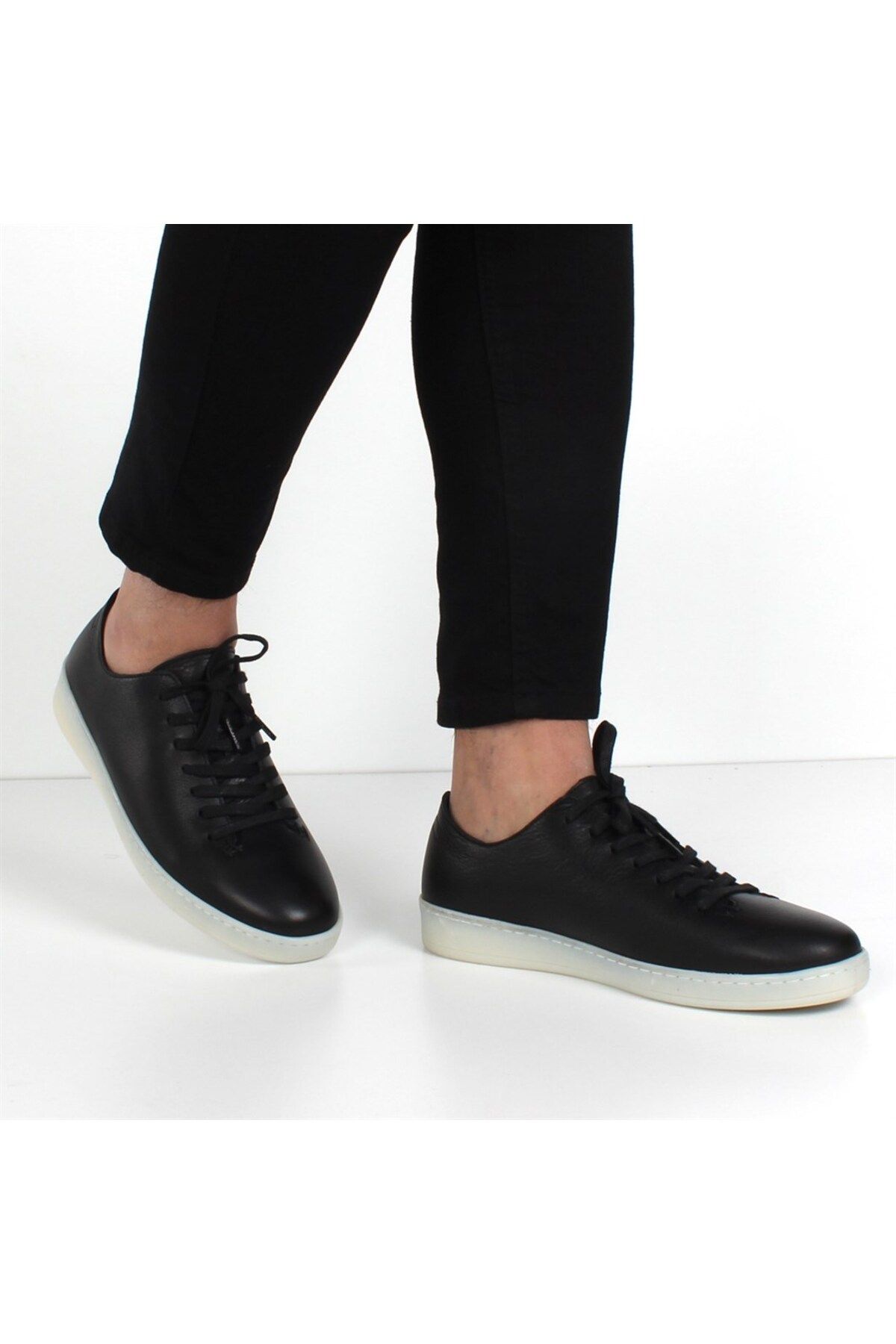 Black sneaker heels discount