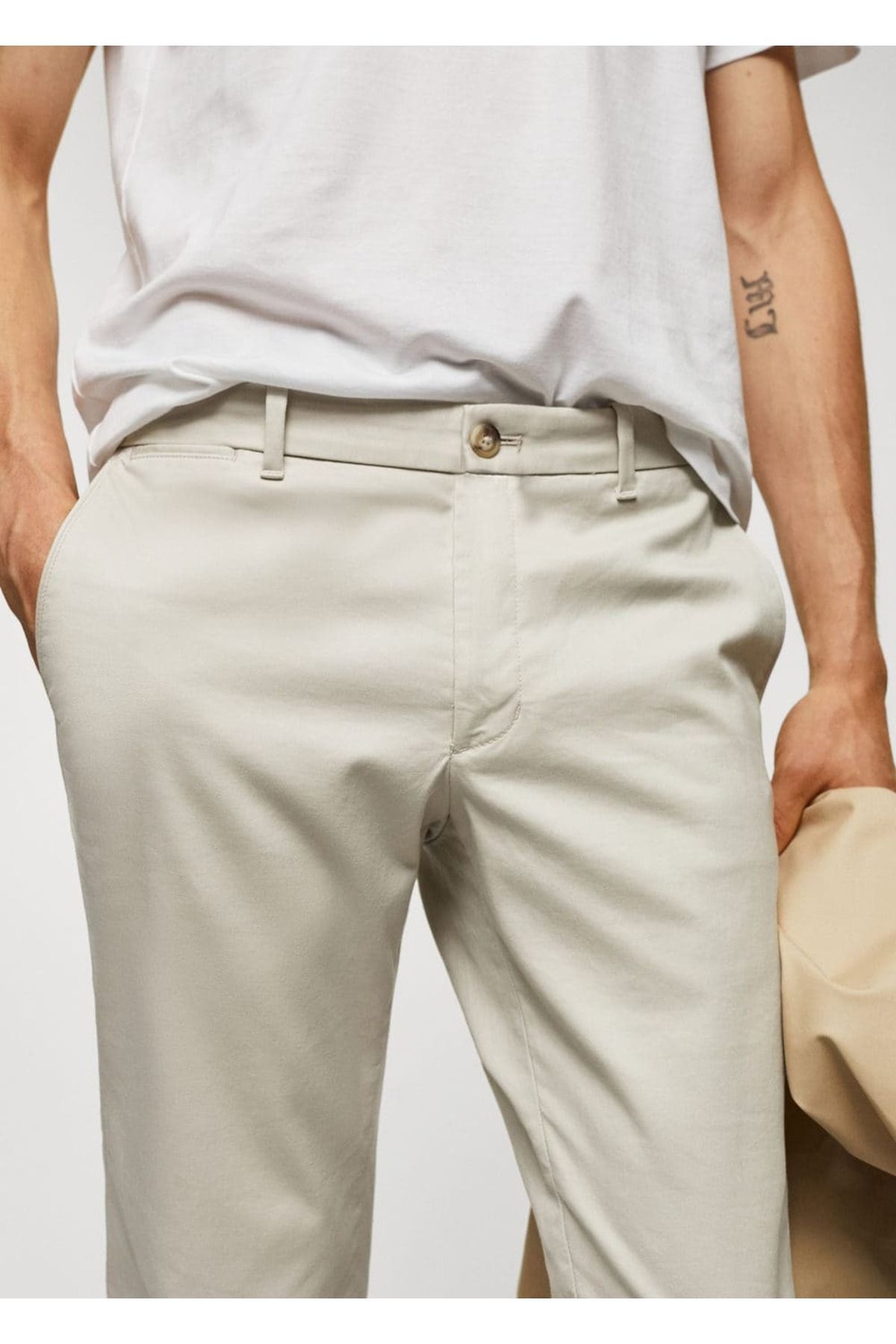 MANGO Man-Slim fit serj chino nohavice 7