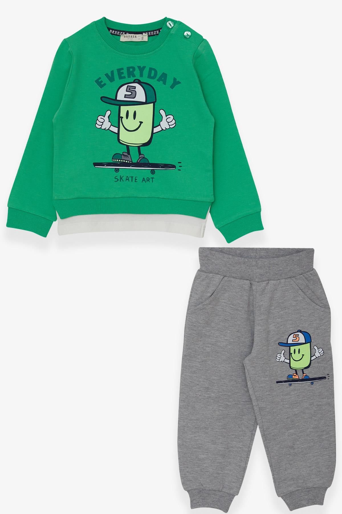Boys green hot sale tracksuit
