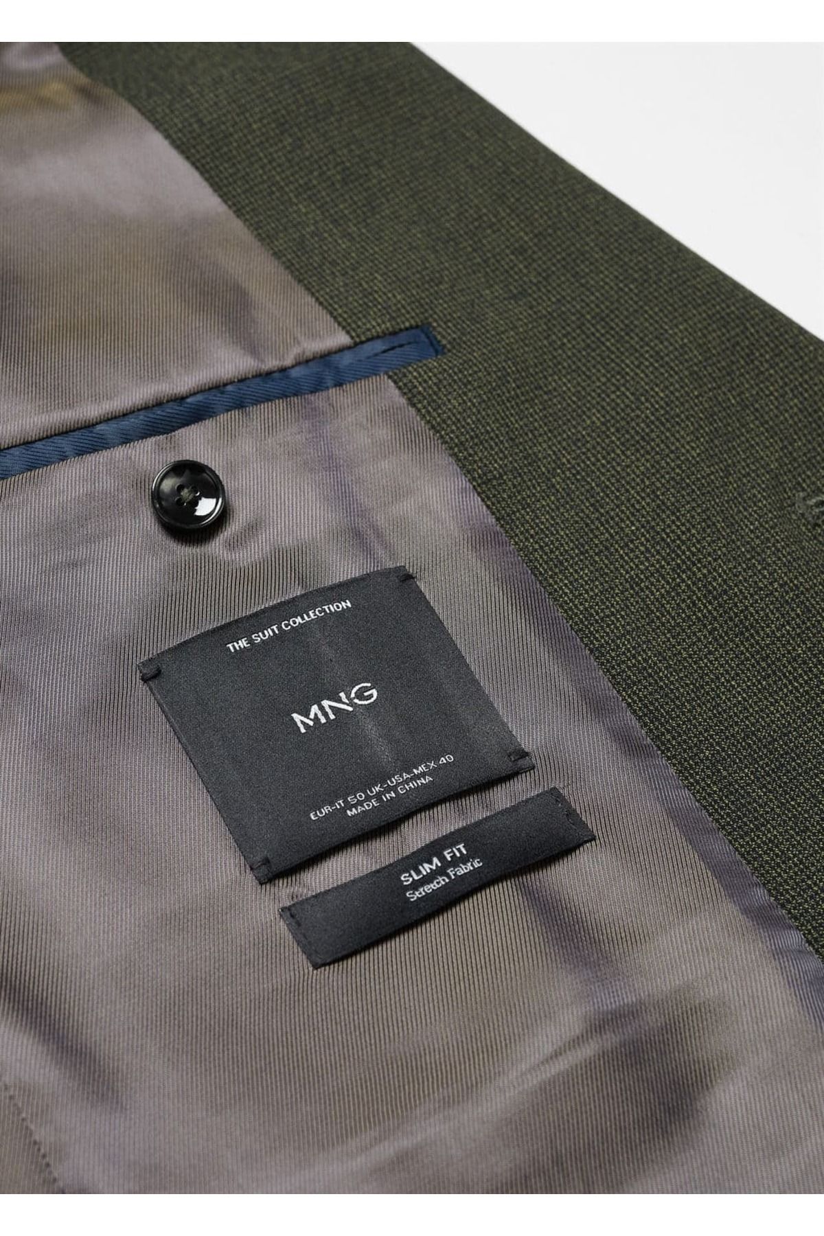 MANGO Man-Stretch Fabric Blazer Jacket with Slim Fit Pattern 6